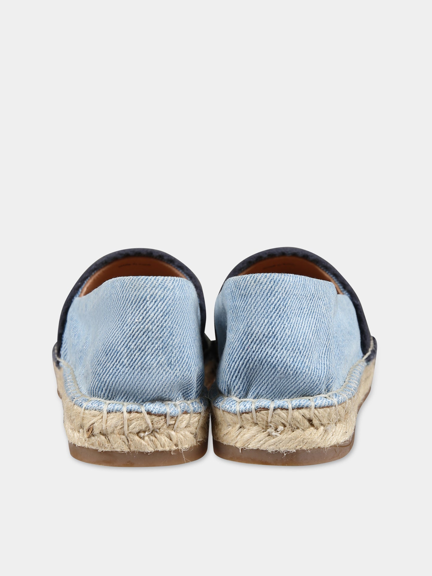 Espadrillas in denim con logo per bambina,Chloé Kids,C20137 Z10