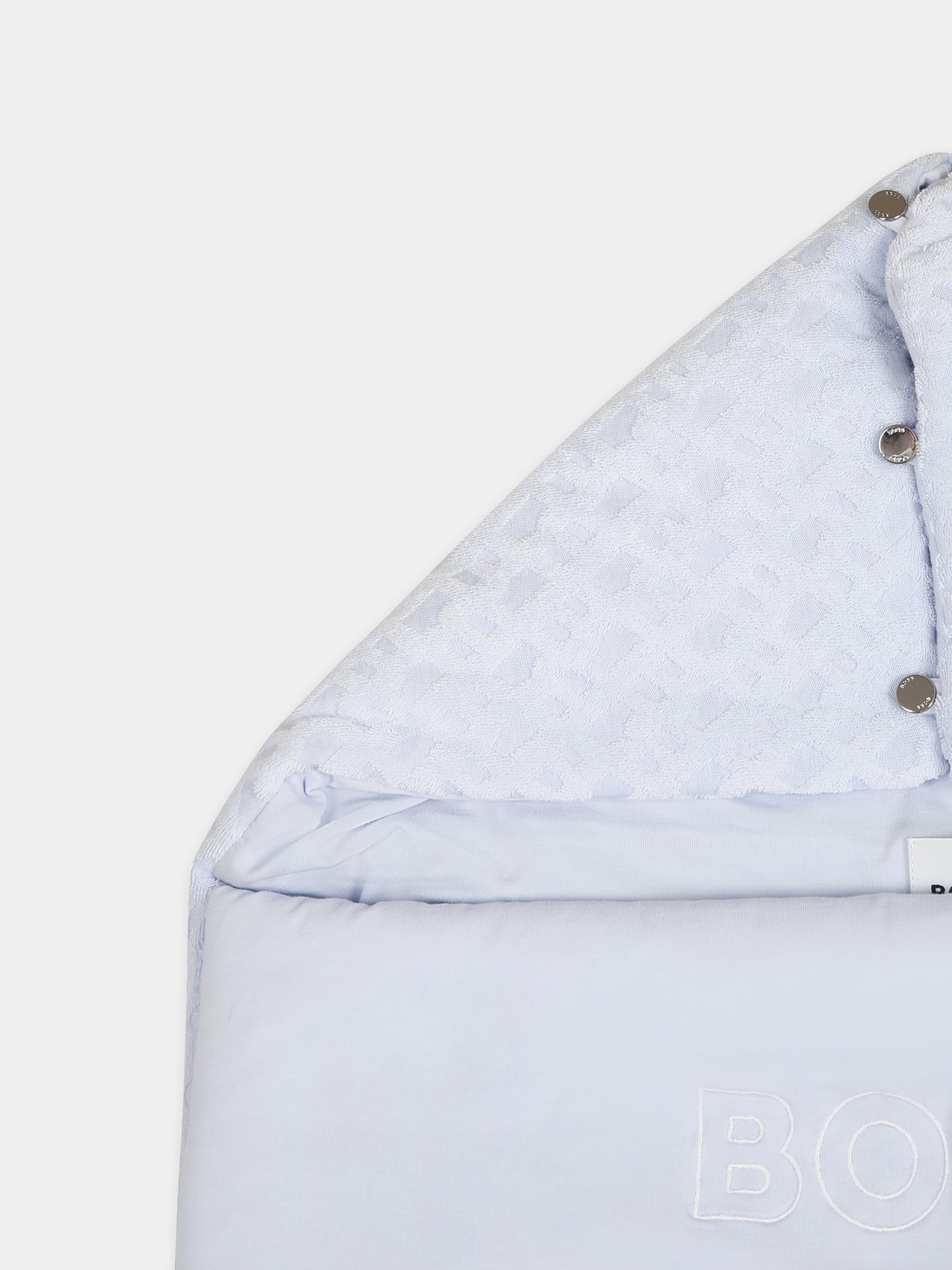 Sacco nanna celeste per neonato con logo,Boss,J50807 771