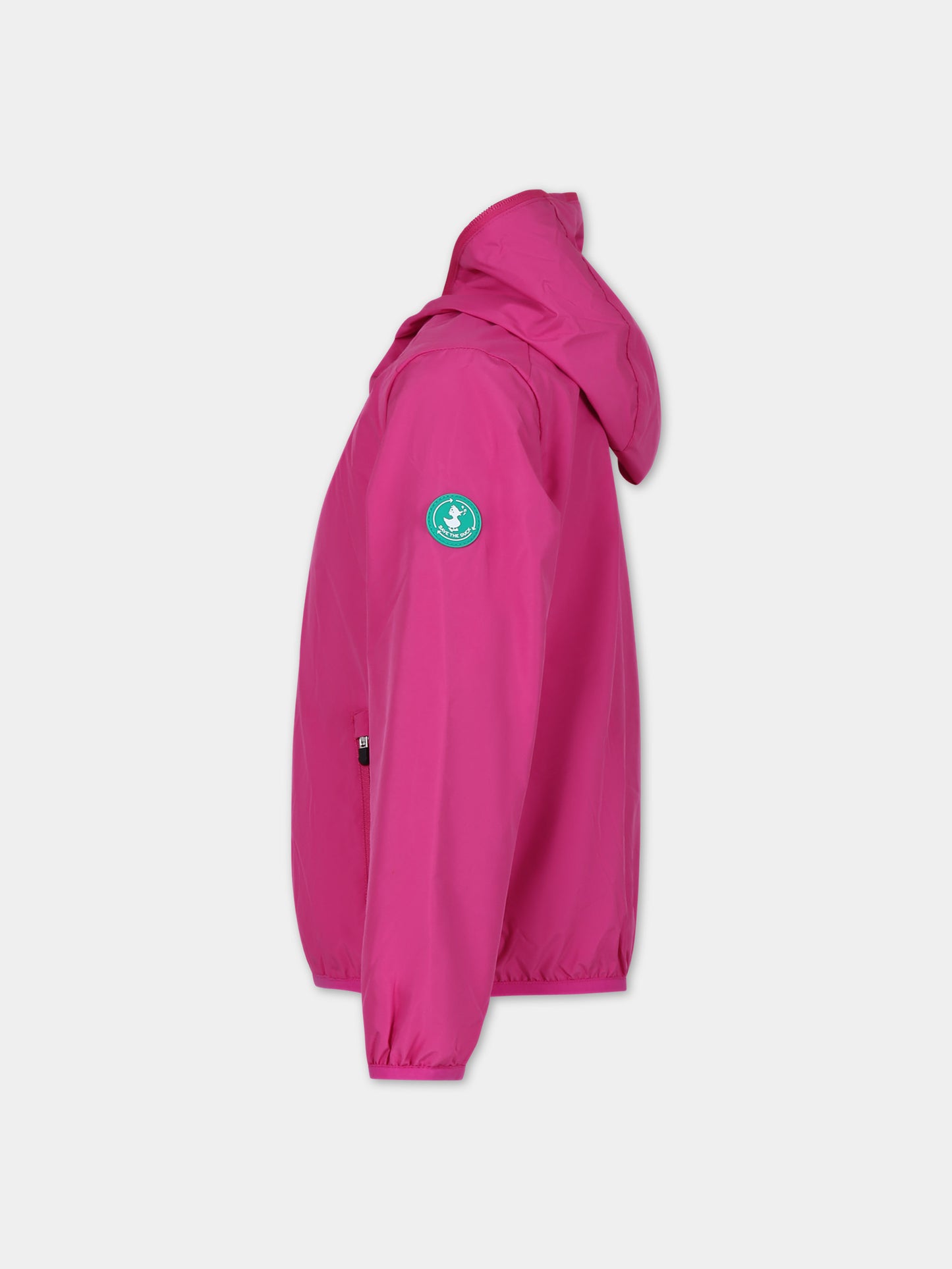 Giacca a vento Jules fucsia per bambina,Save The Duck Kids,J30036X WIND18 80037