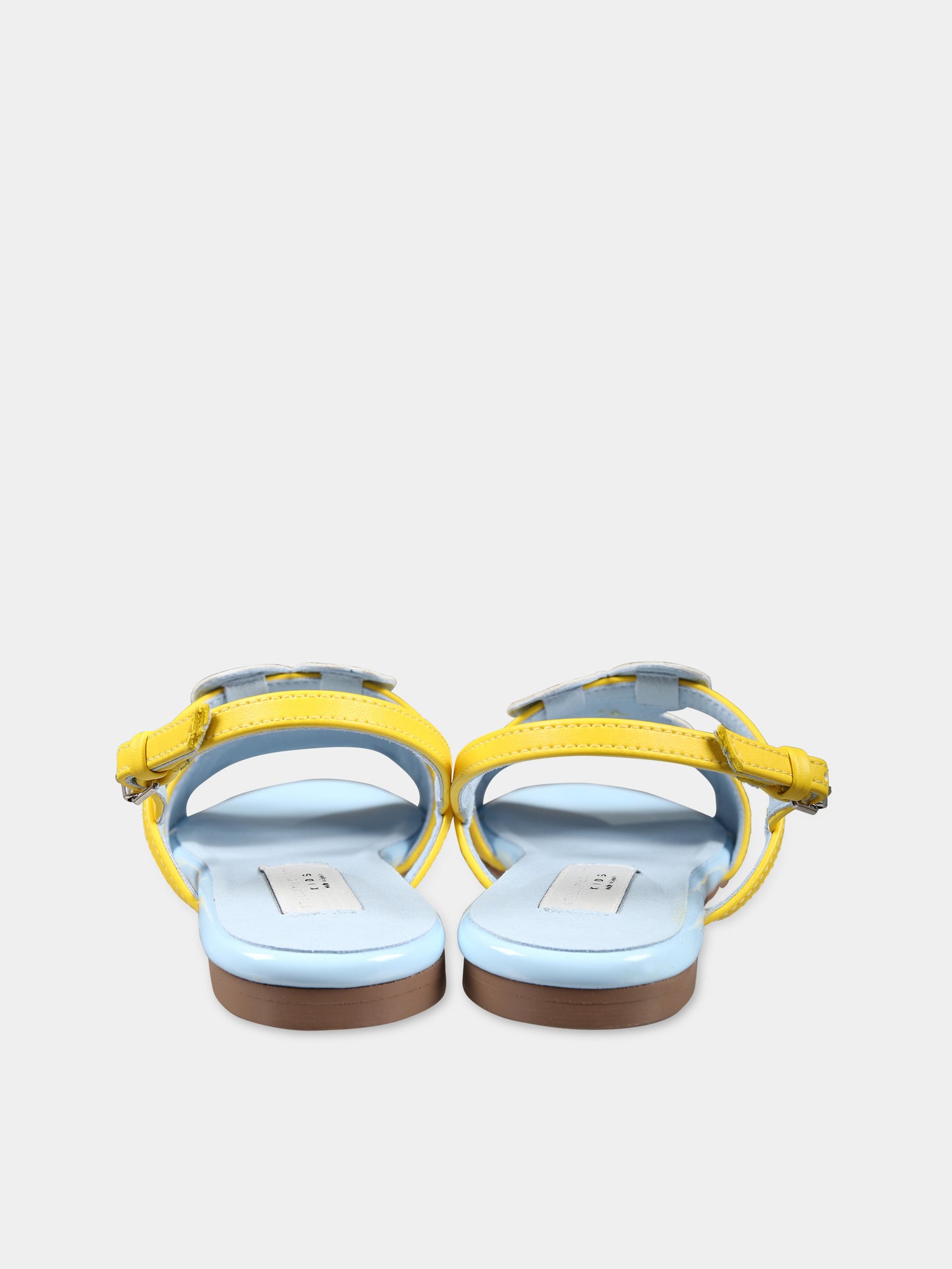 Sandali gialli per bambina con api,Stella Mccartney Kids,TU0B86 Z1166 228