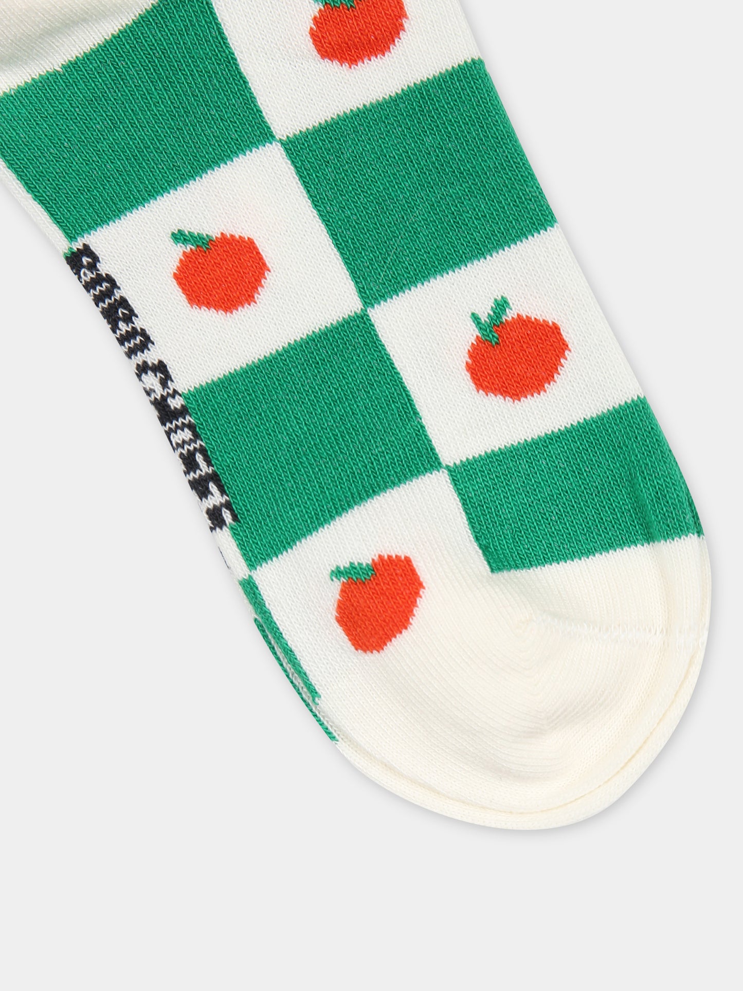 Calzini verdi per bambini con pomodori,Bobo Choses,124AI006