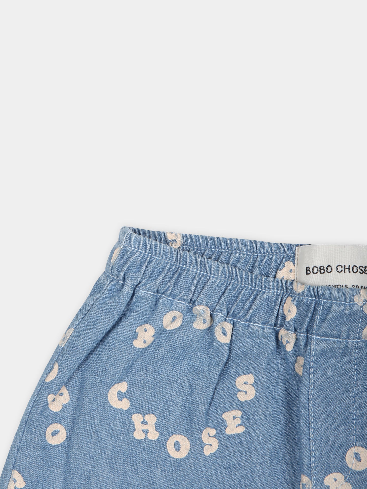 Shorts blu per neonato con logo,Bobo Choses,124AB082