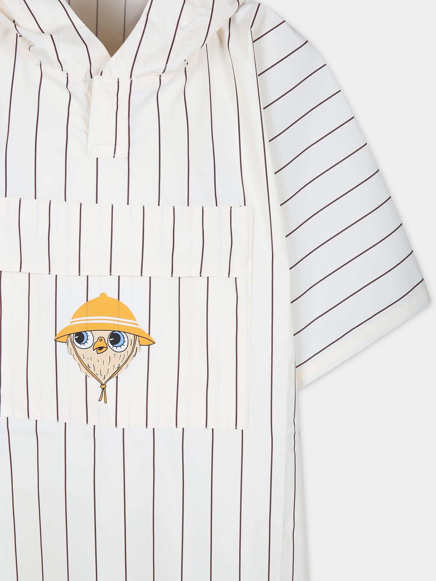 Cappa avorio per bambini con gufo,Mini Rodini,2421010411