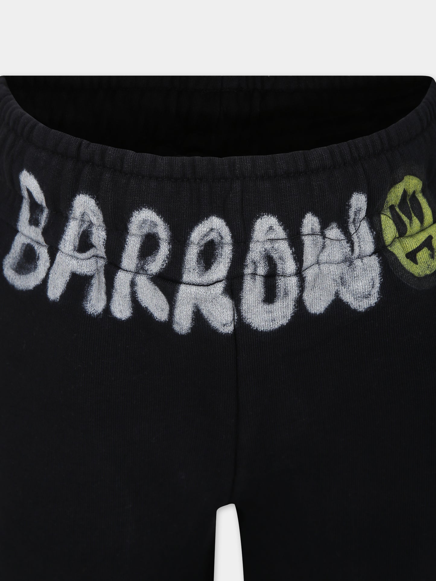 Shorts neri per bambino con logo,Barrow,S4BKJUBE029 110