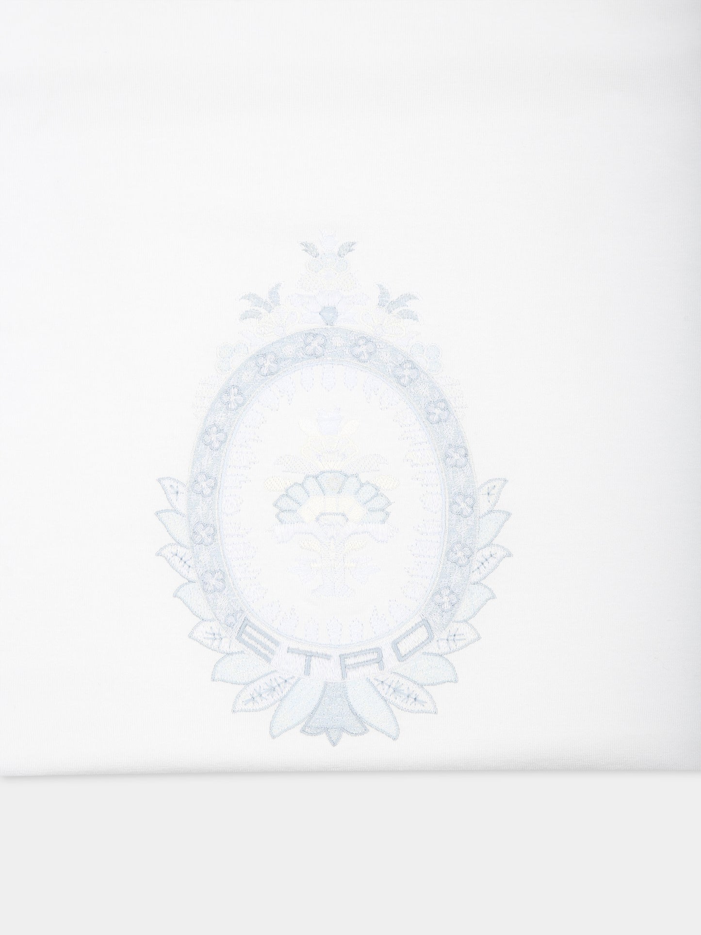 Coperta celeste per neonato con logo,Etro,GU0530 J0409 685CE