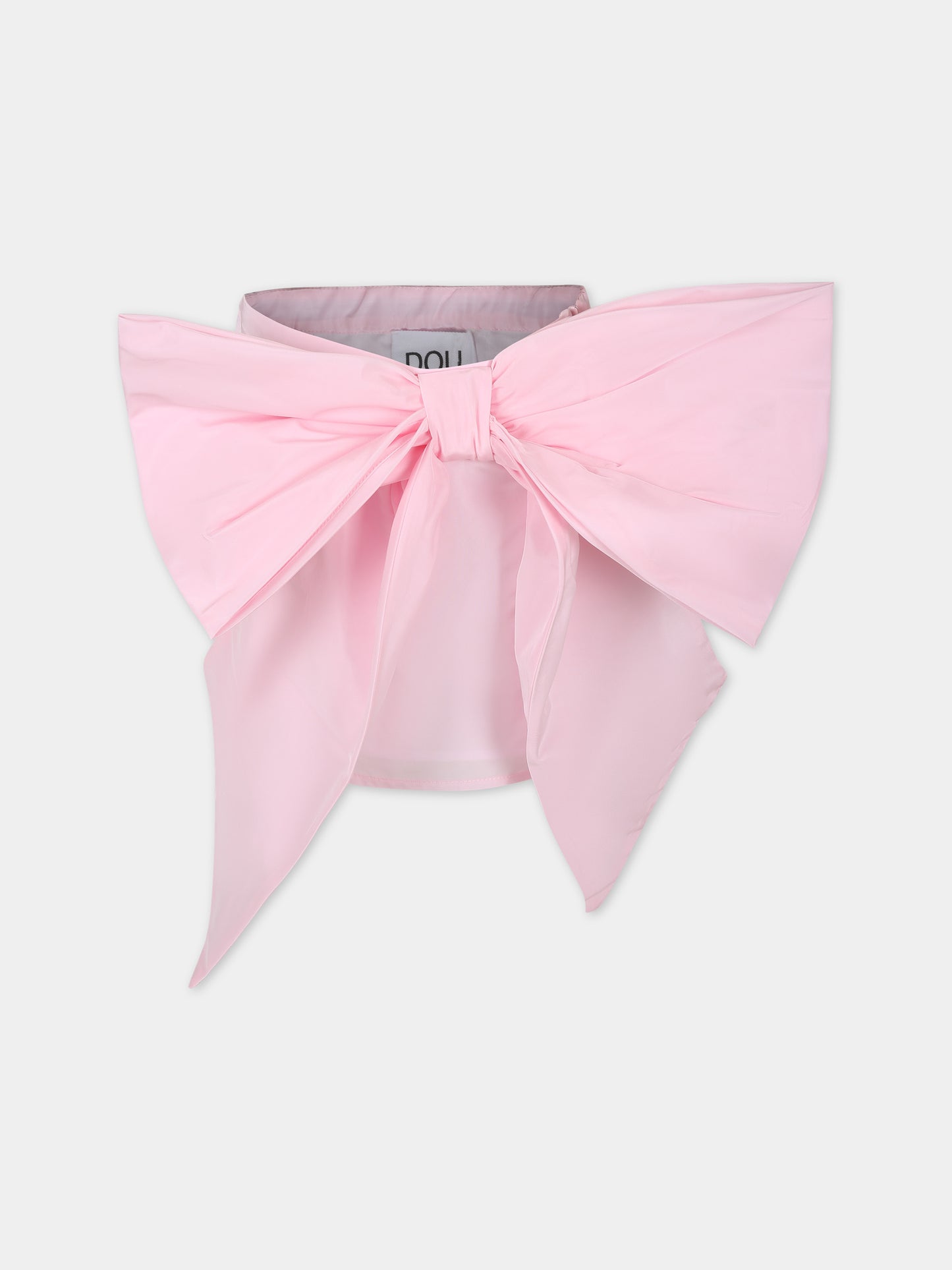 Gonna elegante rosa per bambina con fiocco,Douuod Kids,DU7A31 S0163 511