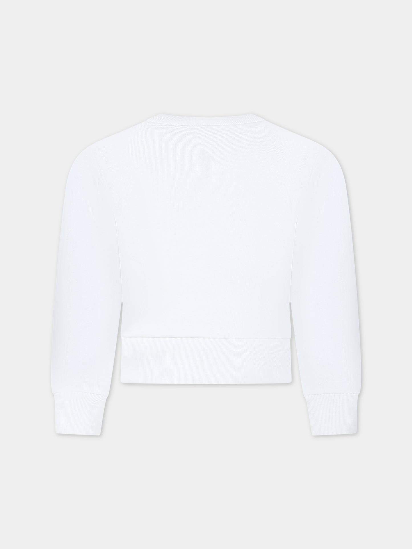 Felpa bianca per bambina,N°21 Kids,N21574 N0154 0N100