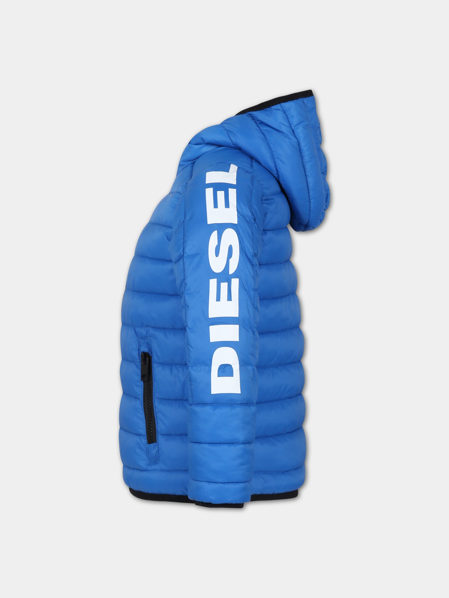 Piumino azzurro per bambini,Diesel,J01086 KXBDY K80H