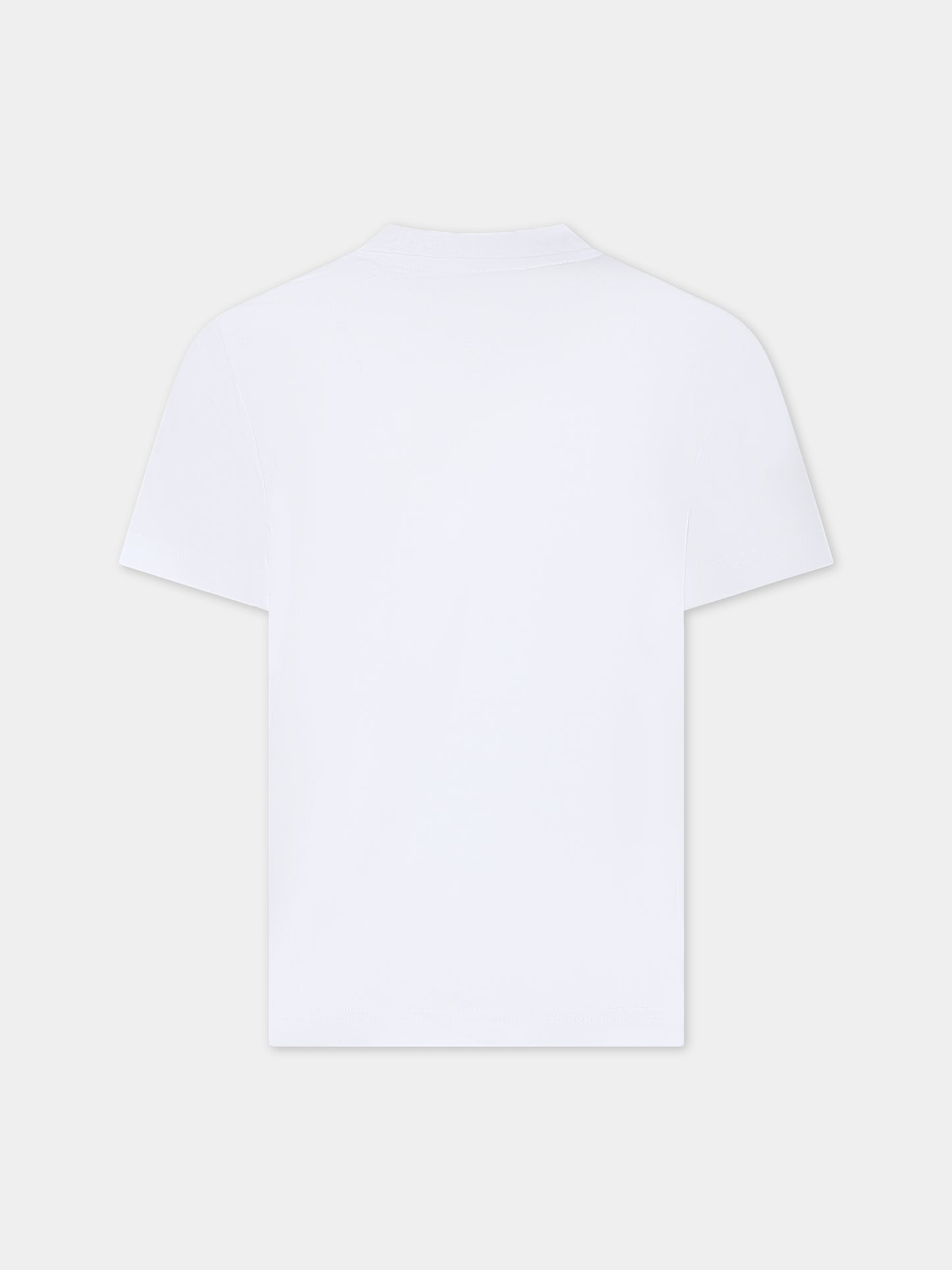 T-shirt bianca per bambini con logo,Diesel,J01312 KYAR1 K100