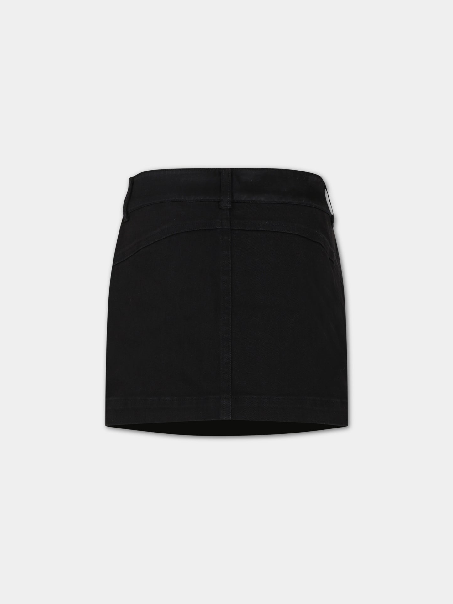 Gonna nera per bambina con tasche,Diesel,J01161 KXBE3 K900