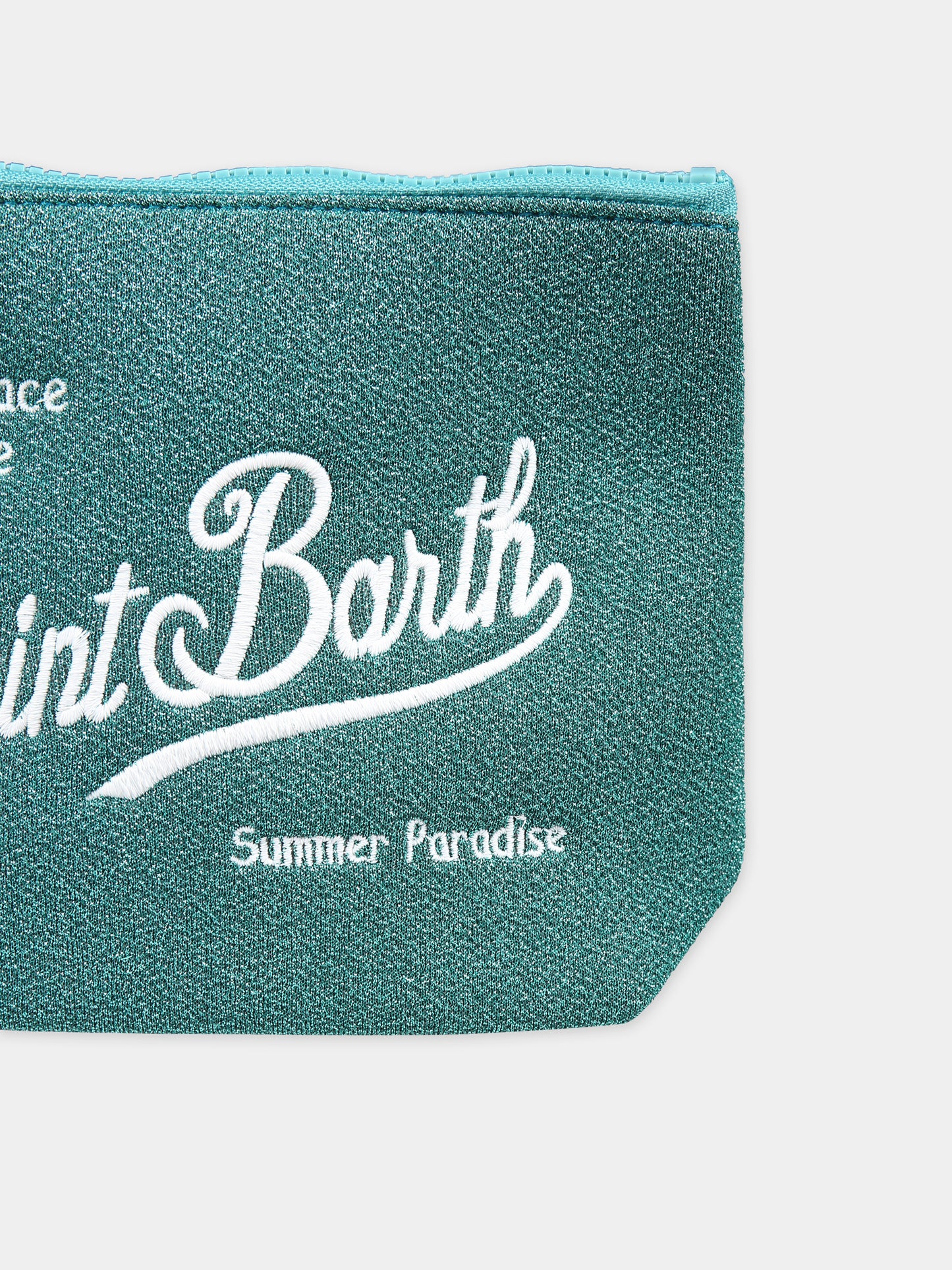 Pochette verde per bambina con logo e lurex,Mc2 Saint Barth,ALIN001 02818F