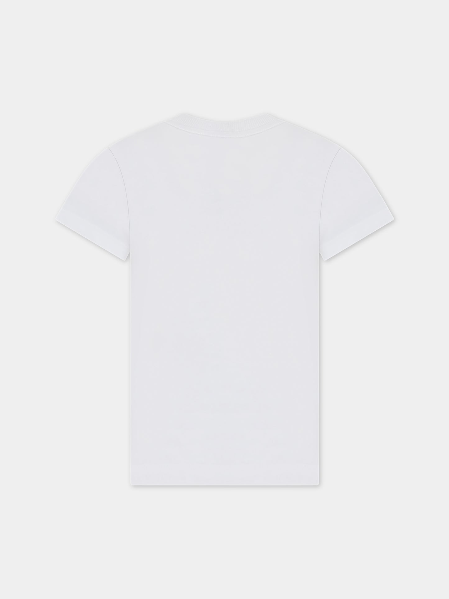 T-shirt bianca per bambino con stampa Teddy Bears,Moschino Kids,HQM03U LAA23 10101