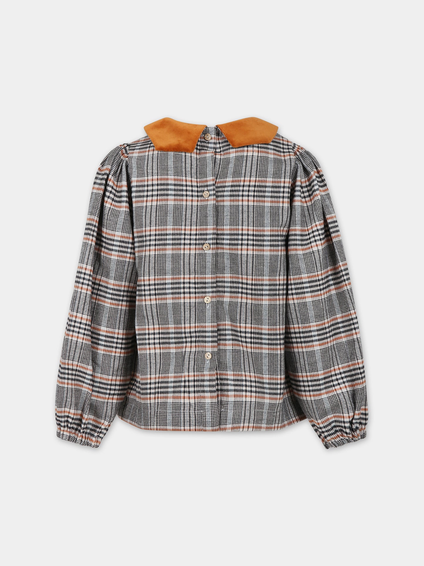 Camicia beige per bambina con stampa,Farway Milano,FCM01STB