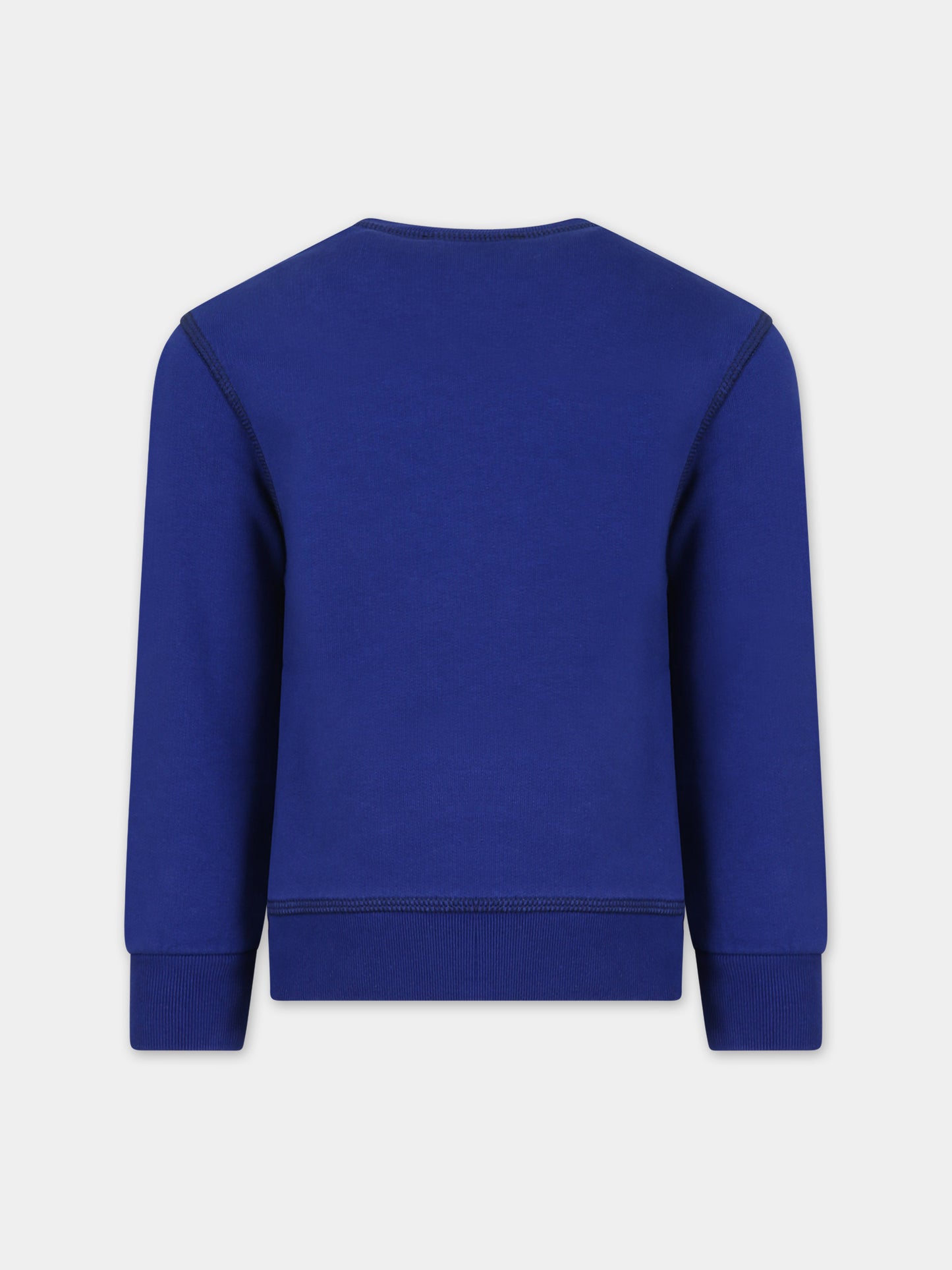 Felpa blu per bambino con logo,Dsquared2,DQ049U D002Y DQ861