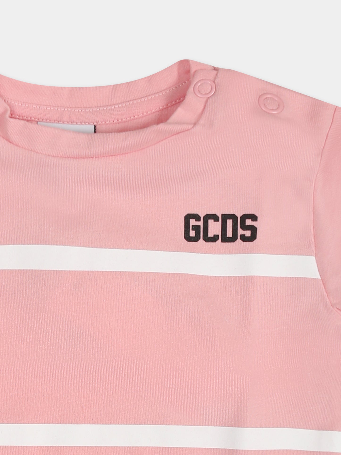 Completo sportivo rosa per neonata con logo,Gcds Kids,GUG008 LAA29 84533