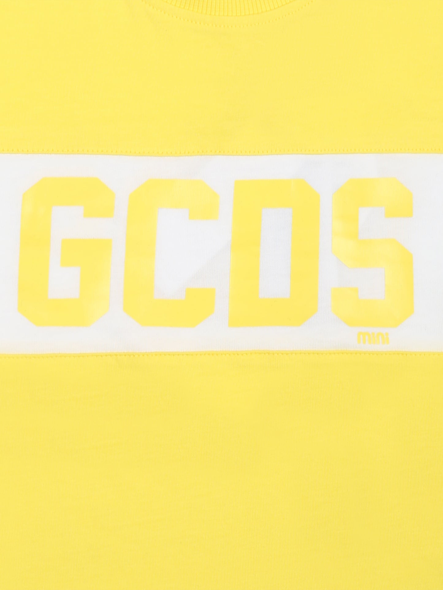 T-shirt gialla per neonati con logo,Gcds Kids,GMM003 LAA22 51633