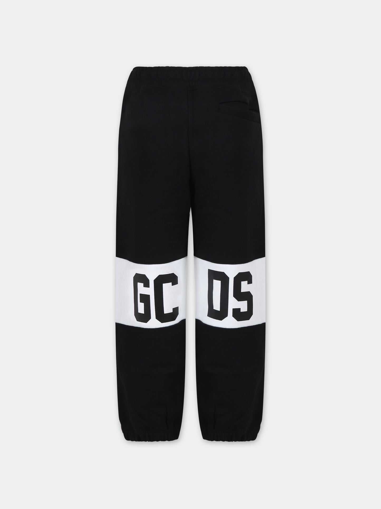 Pantalone nero per bambini con logo,Gcds Kids,DNP003 LCA33 60100