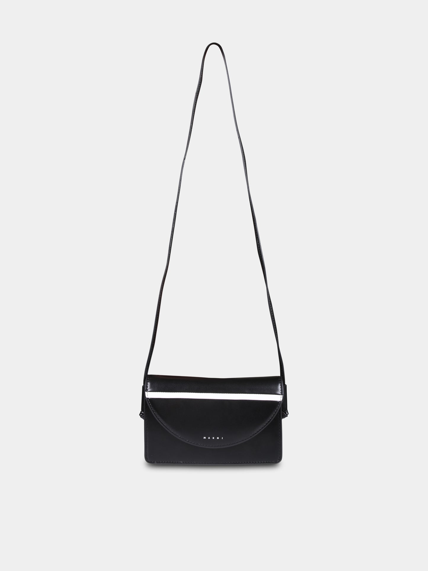 Borsa nera per bambina con logo,Marni Kids,M01256 M00TK MW86F 0M900