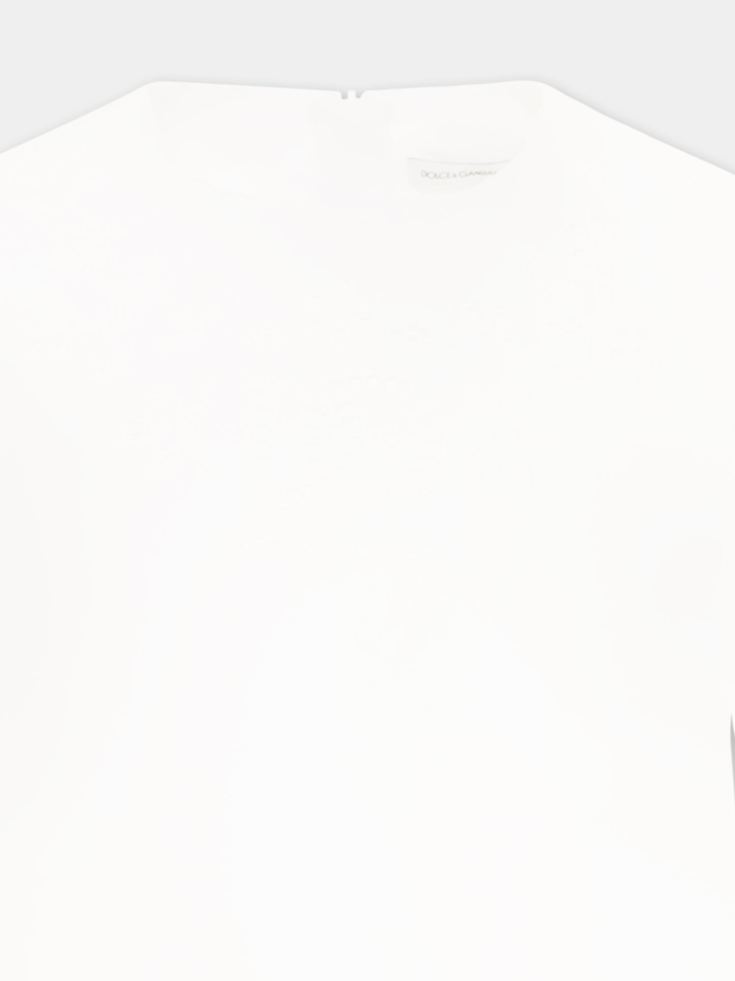 White dress for girl with logo