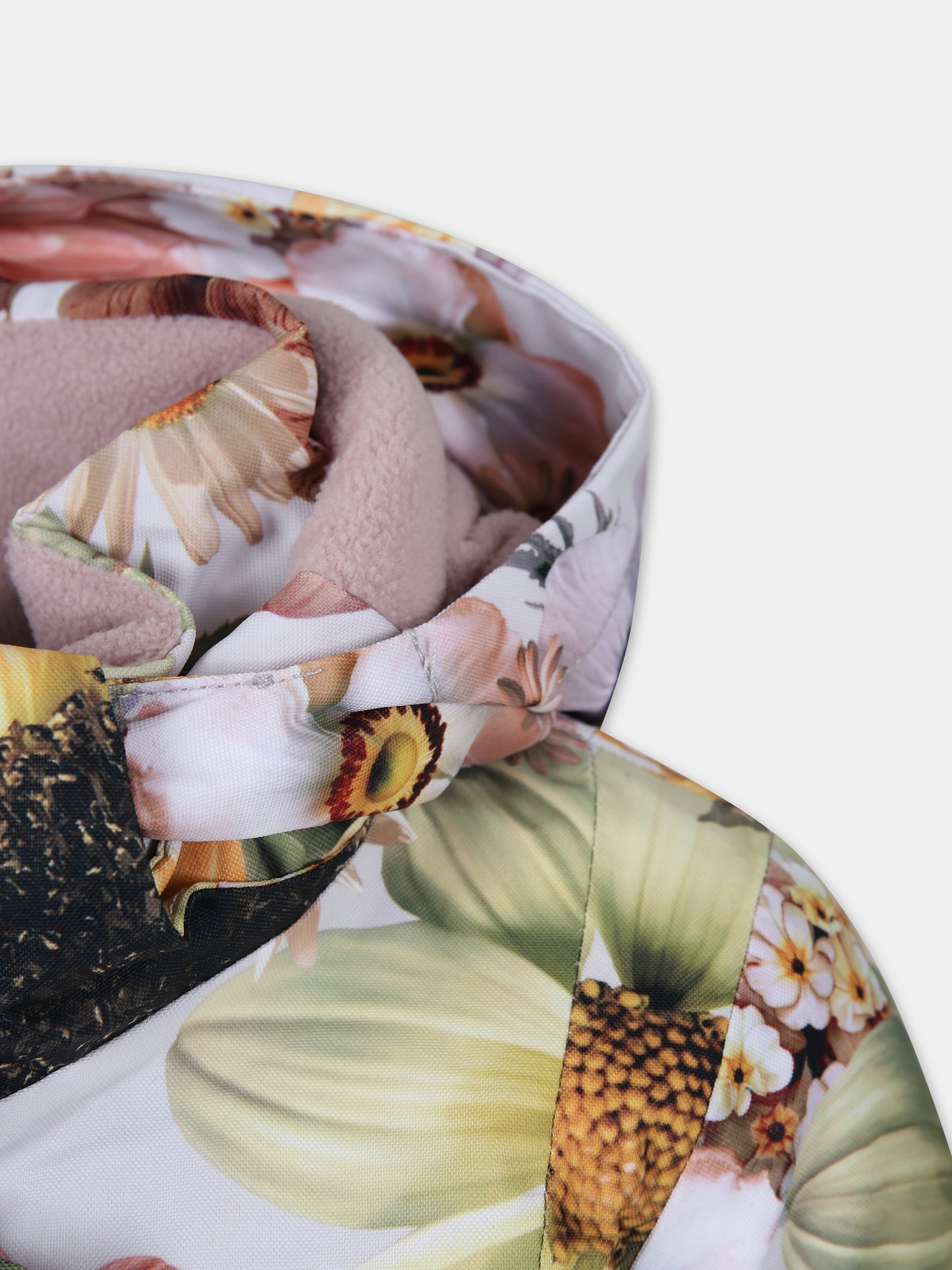 Piumino multicolor per bambina con logo,Molo,5W23M320 6855