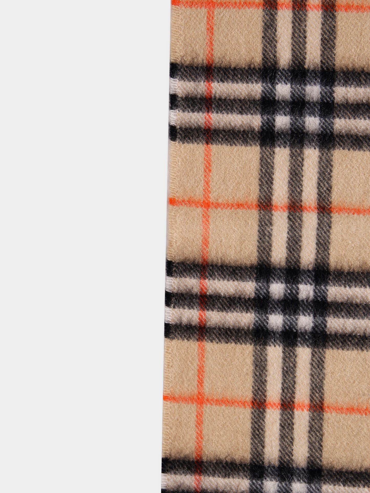Sciarpa beige per bambini con check vintage,Burberry Kids,8089369 B9368