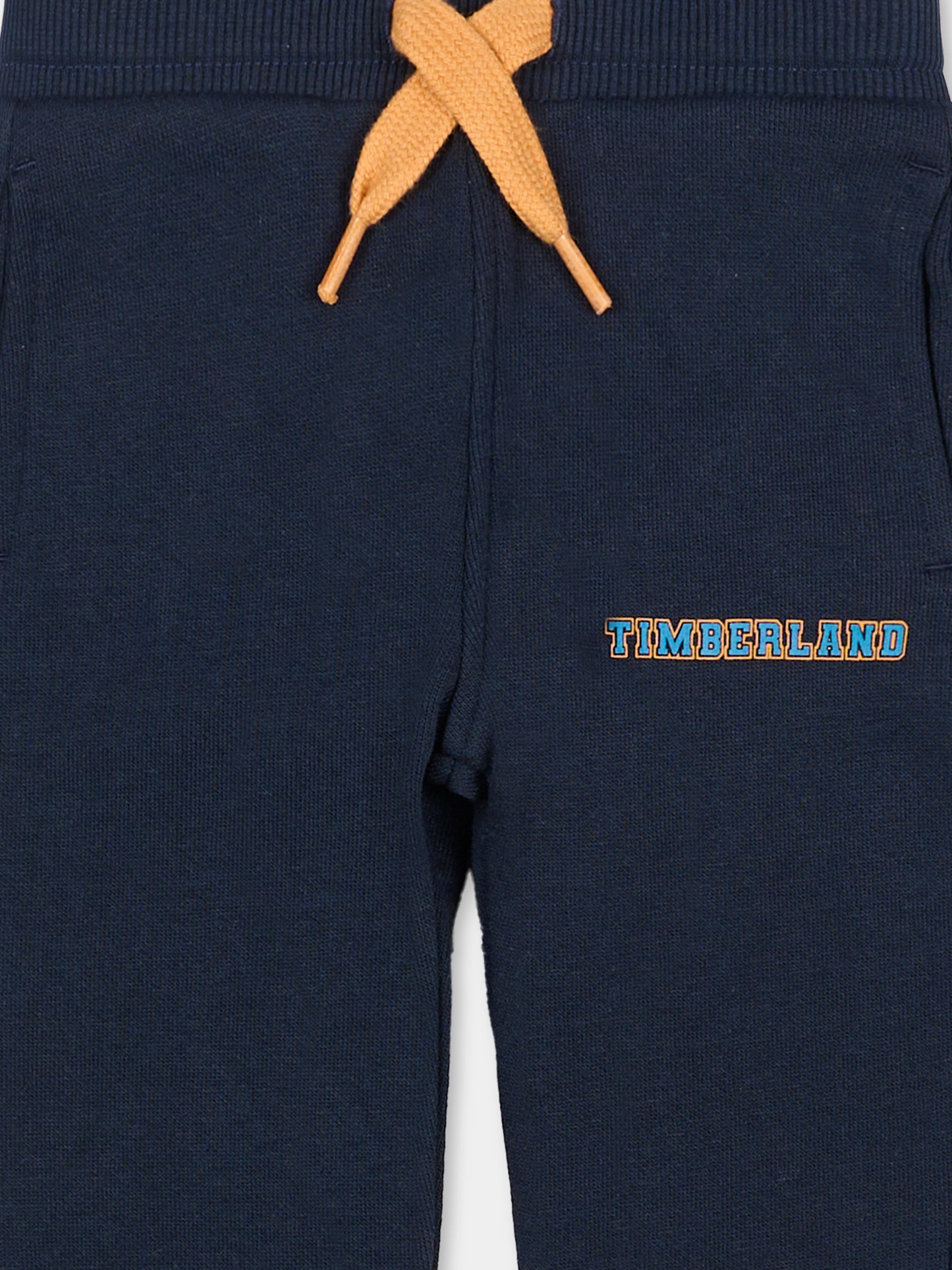Pantaloni blu per neonato con logo,Timberland,T60265 83D