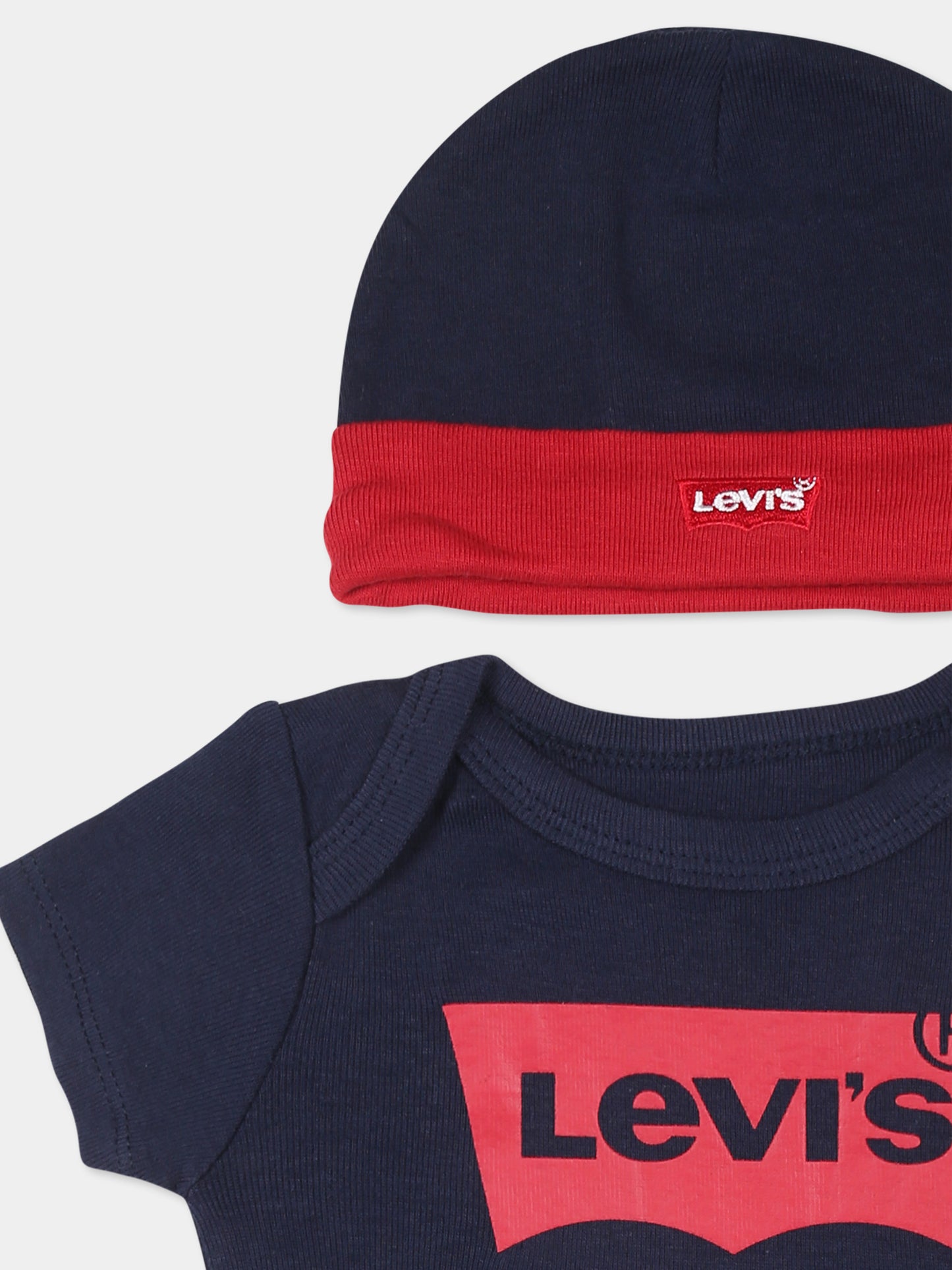 Set body blu per neonato con logo,Levi's Kids,L0019 C8D