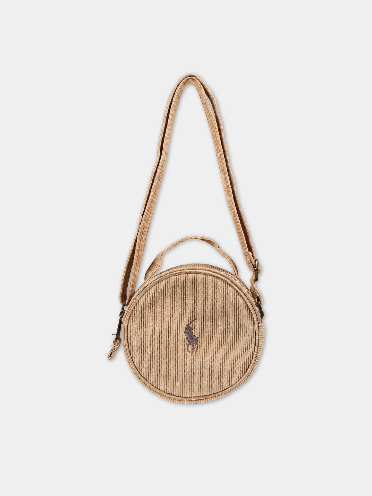 Borsa beige per bambina con logo,Ralph Lauren Kids,23WRL4AR113 X81