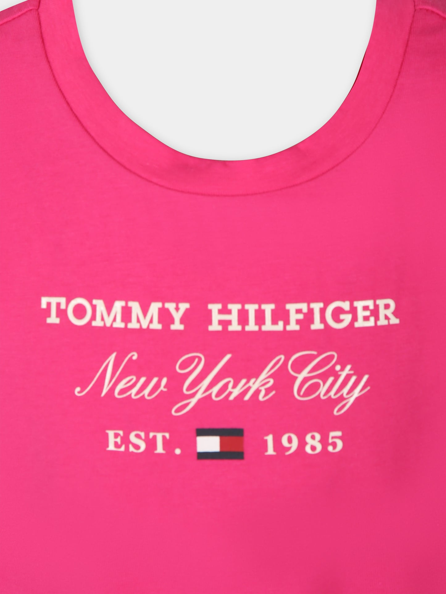 T-shirt rosa per bambina con logo,Tommy Hilfiger Junior,23W KG0KG07643 TP1