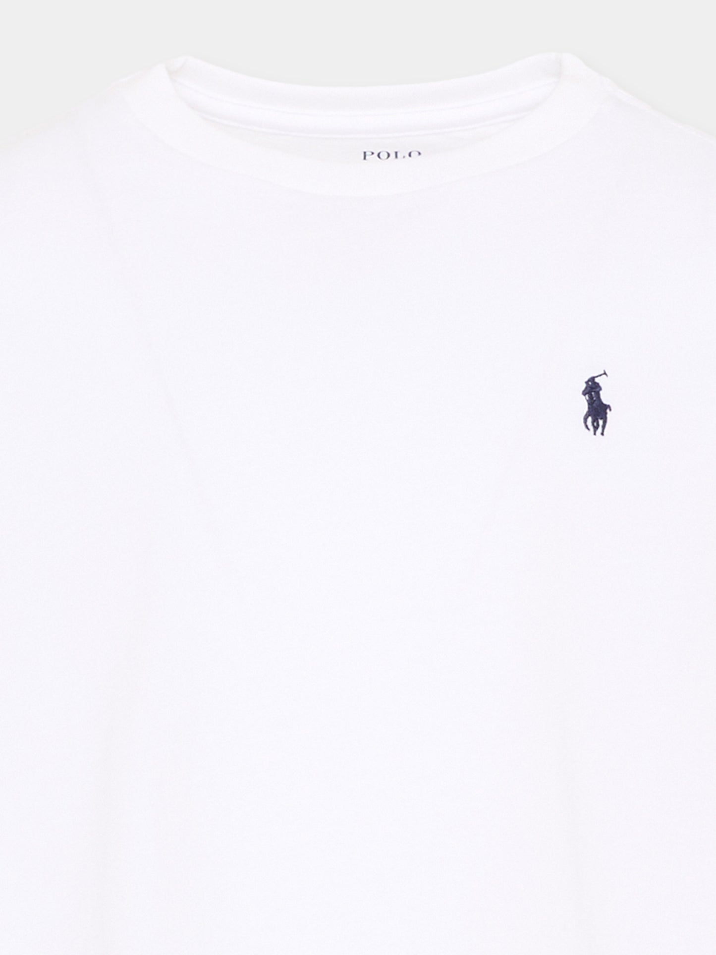 T-Shirt a manica lunga bianca per bambino,Ralph Lauren Kids,843804004