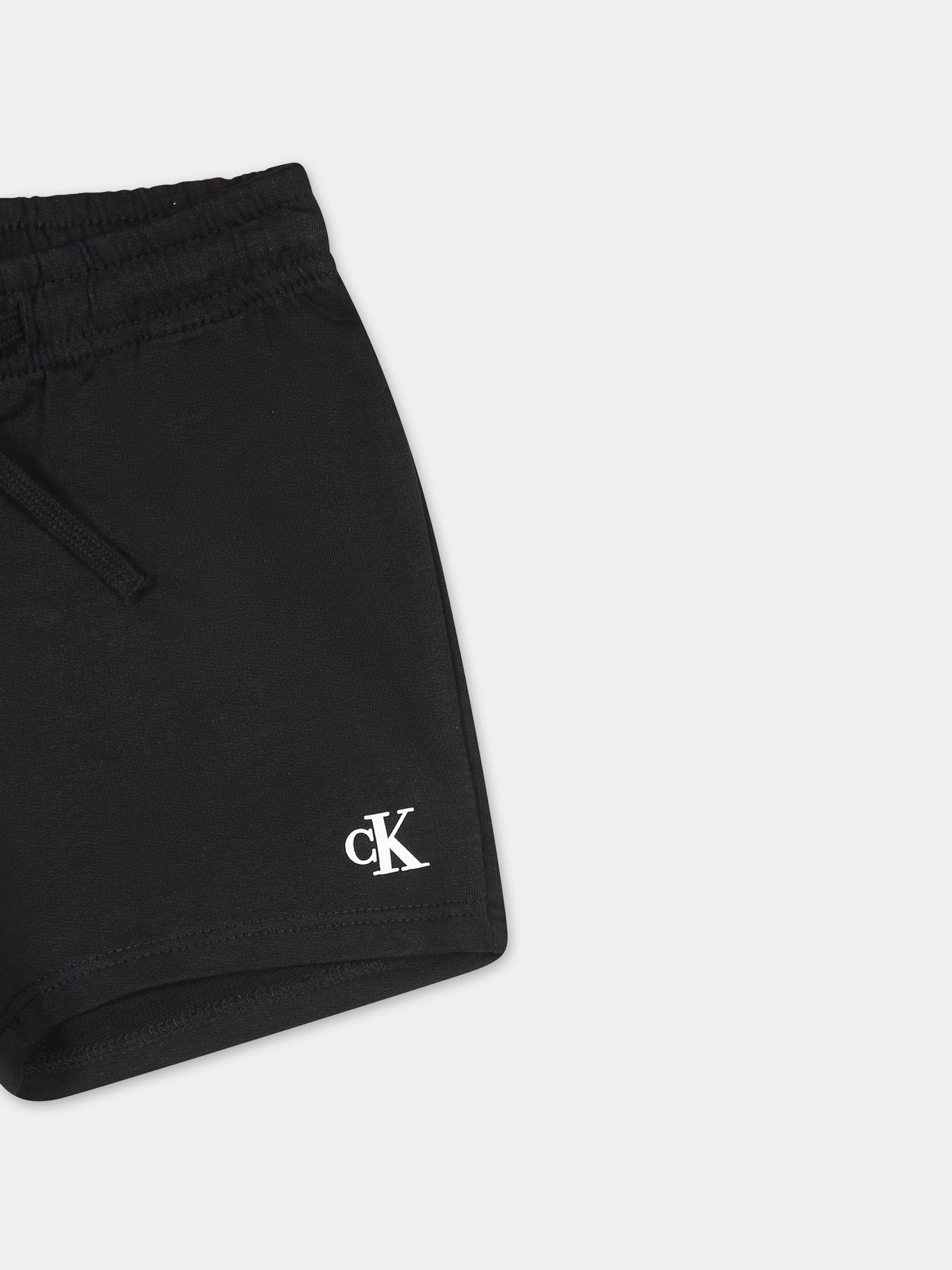 Completo nero per neonato con logo,Calvin Klein Kids,24SCKIN0IN00175 BEH