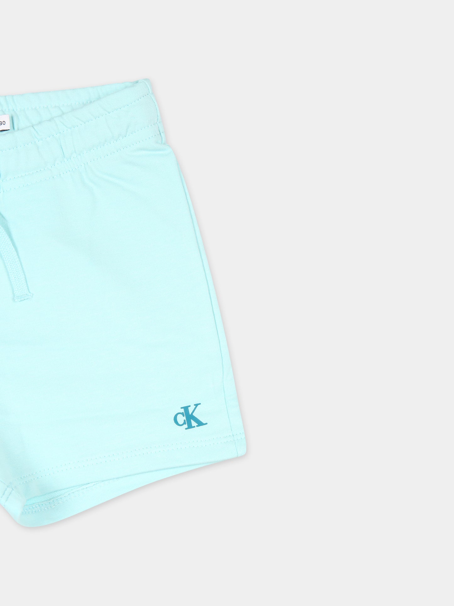 Completo celeste per neonati con logo,Calvin Klein Kids,24SCKIN0IN00176 CCP