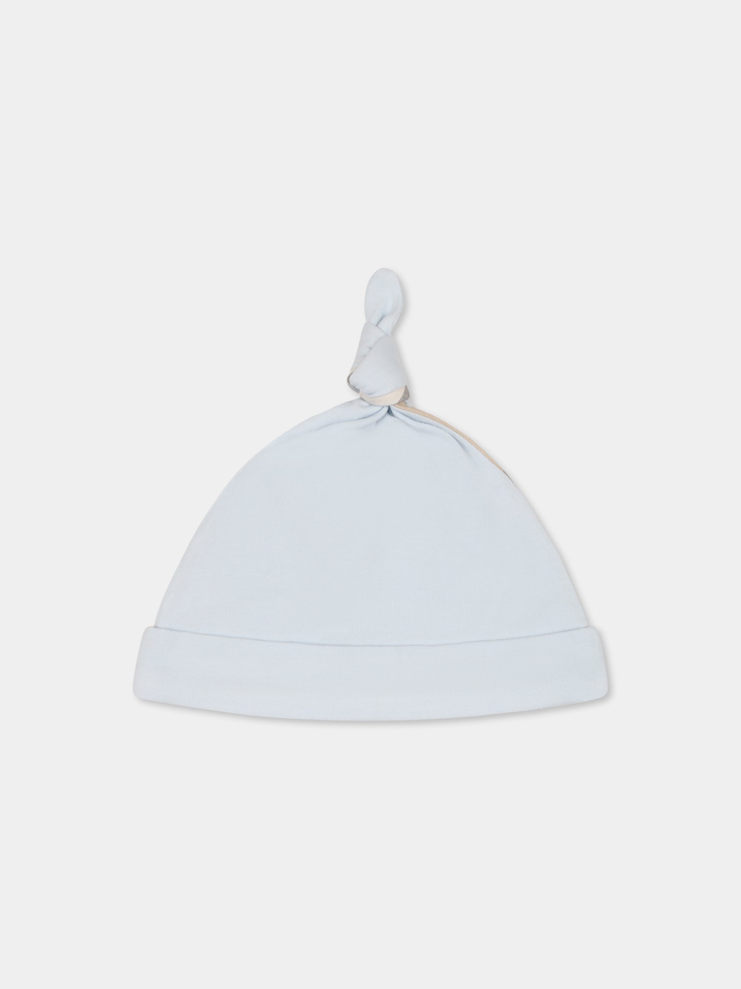 Light blue babygrow set for baby boy with vintage check