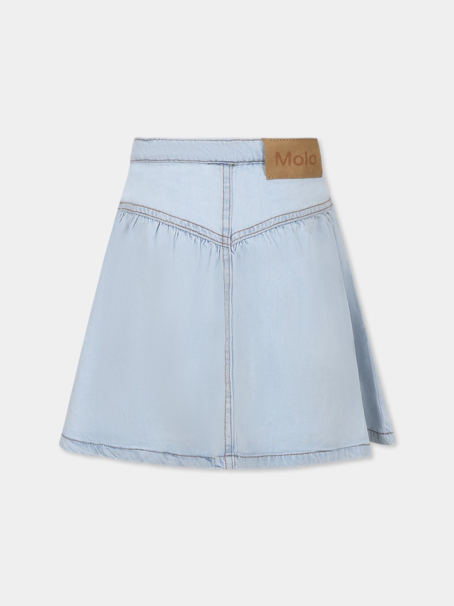Gonna Betsy denim per bambina,Molo,2S25D115 5487