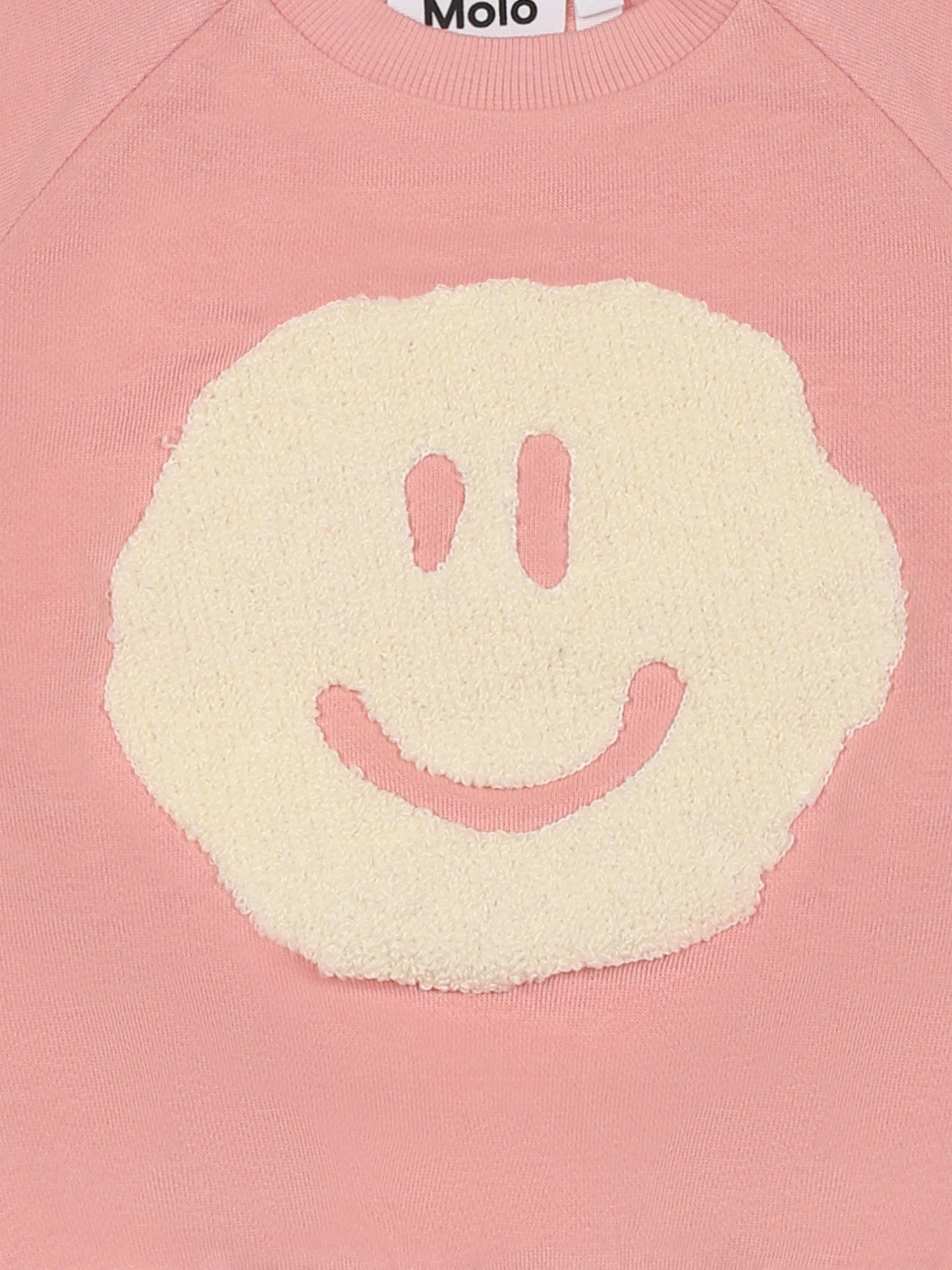 Felpa Disc rosa per neonati con smile,Molo,6S25J203 8283