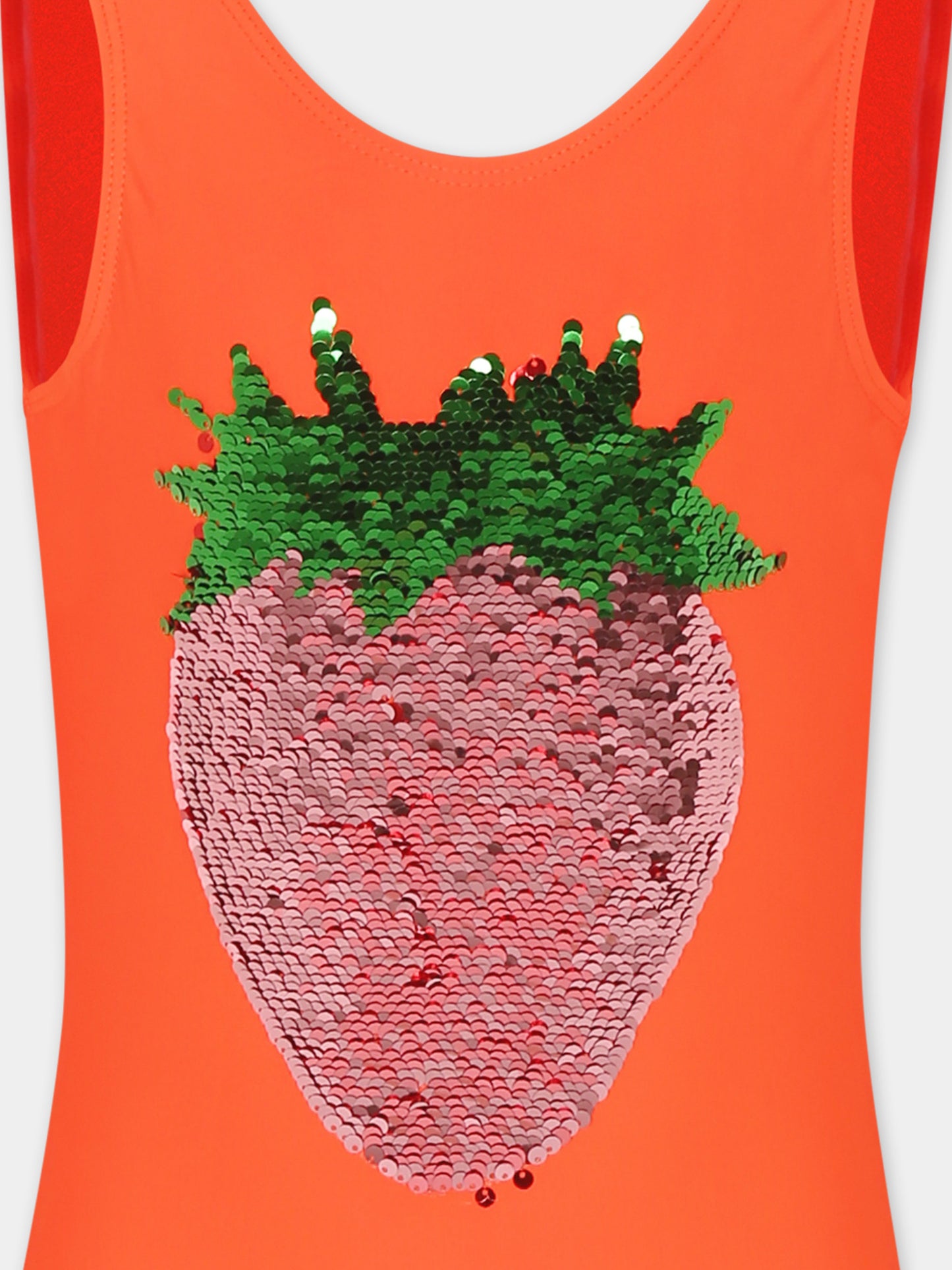 Costume intero Nika rosso per bambina con fragola,Molo,8S25P502 3794