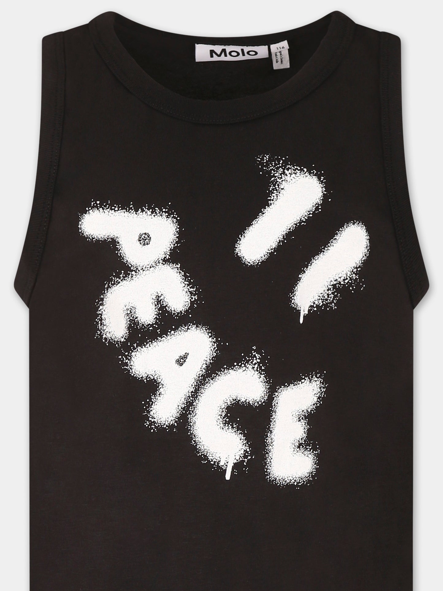 Canotta Rave nera per bambino con scritta,Molo,1S25A101 0099