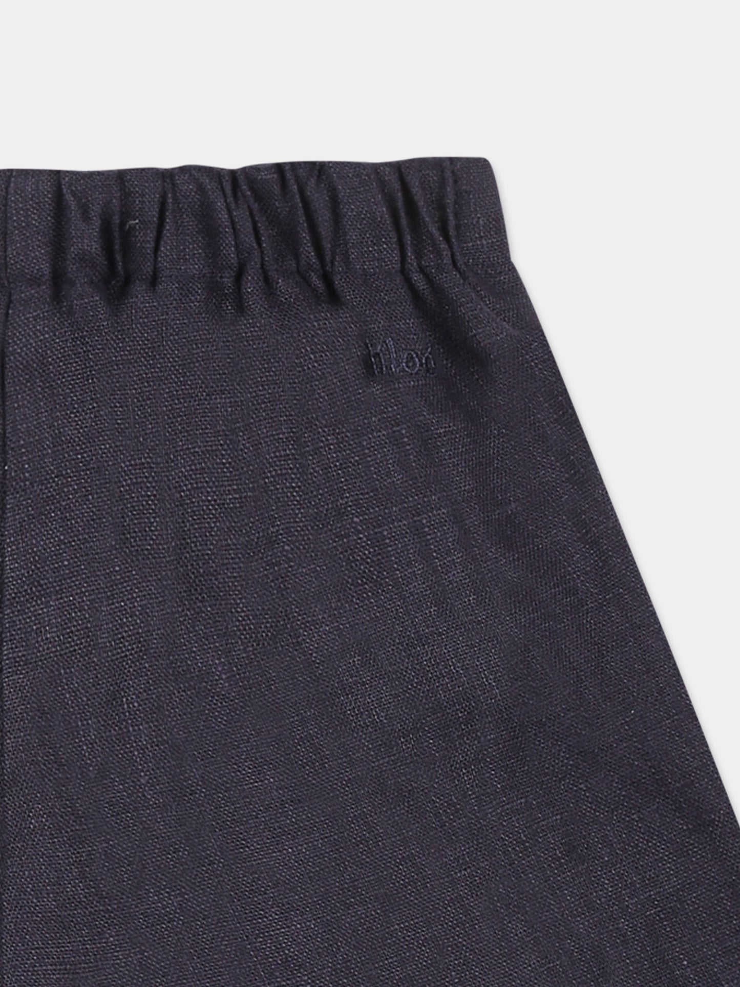 Shorts blu per neonata con logo,Chloé Kids,C20537 859