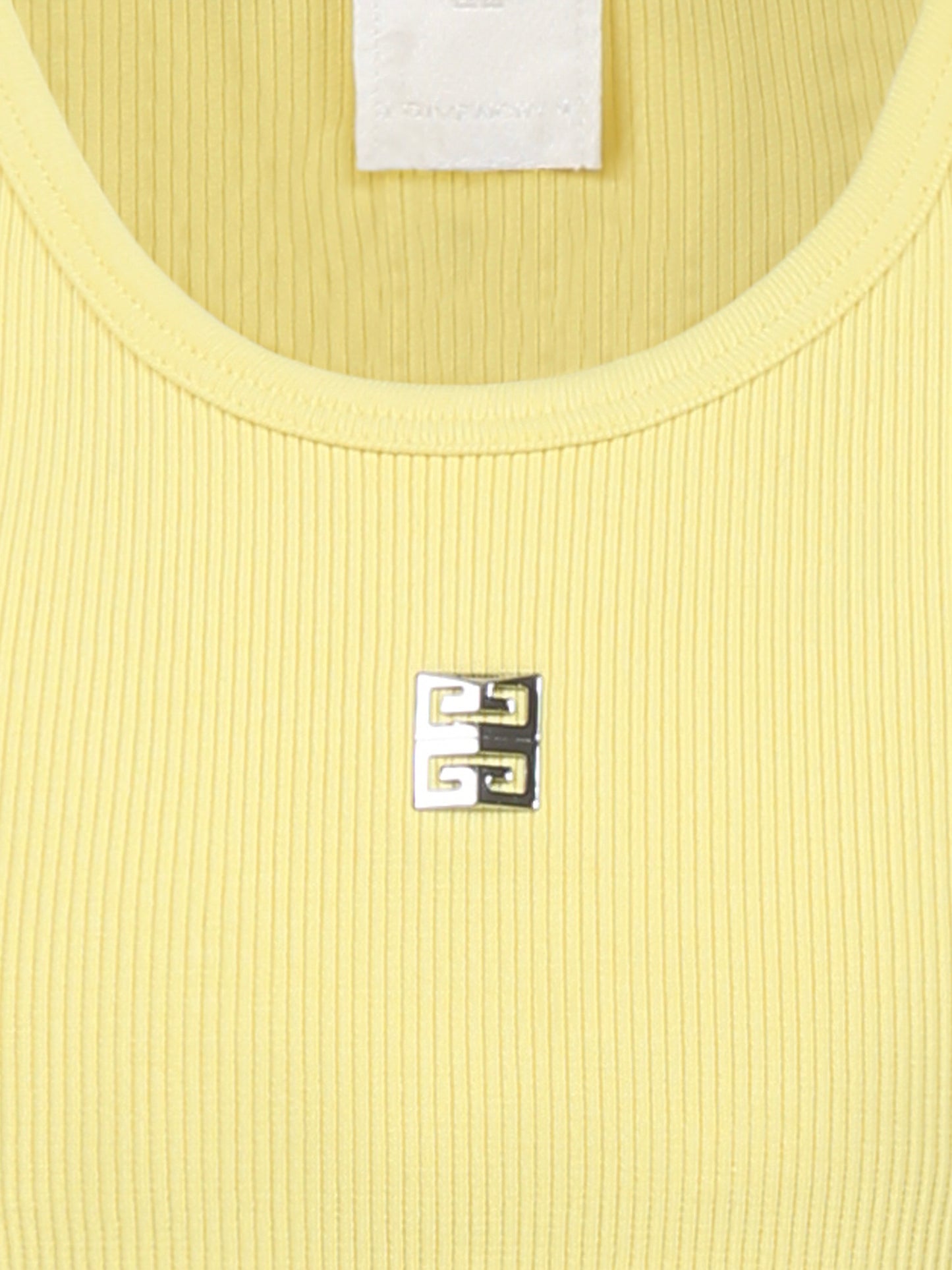 Yellow dress for girl with logo