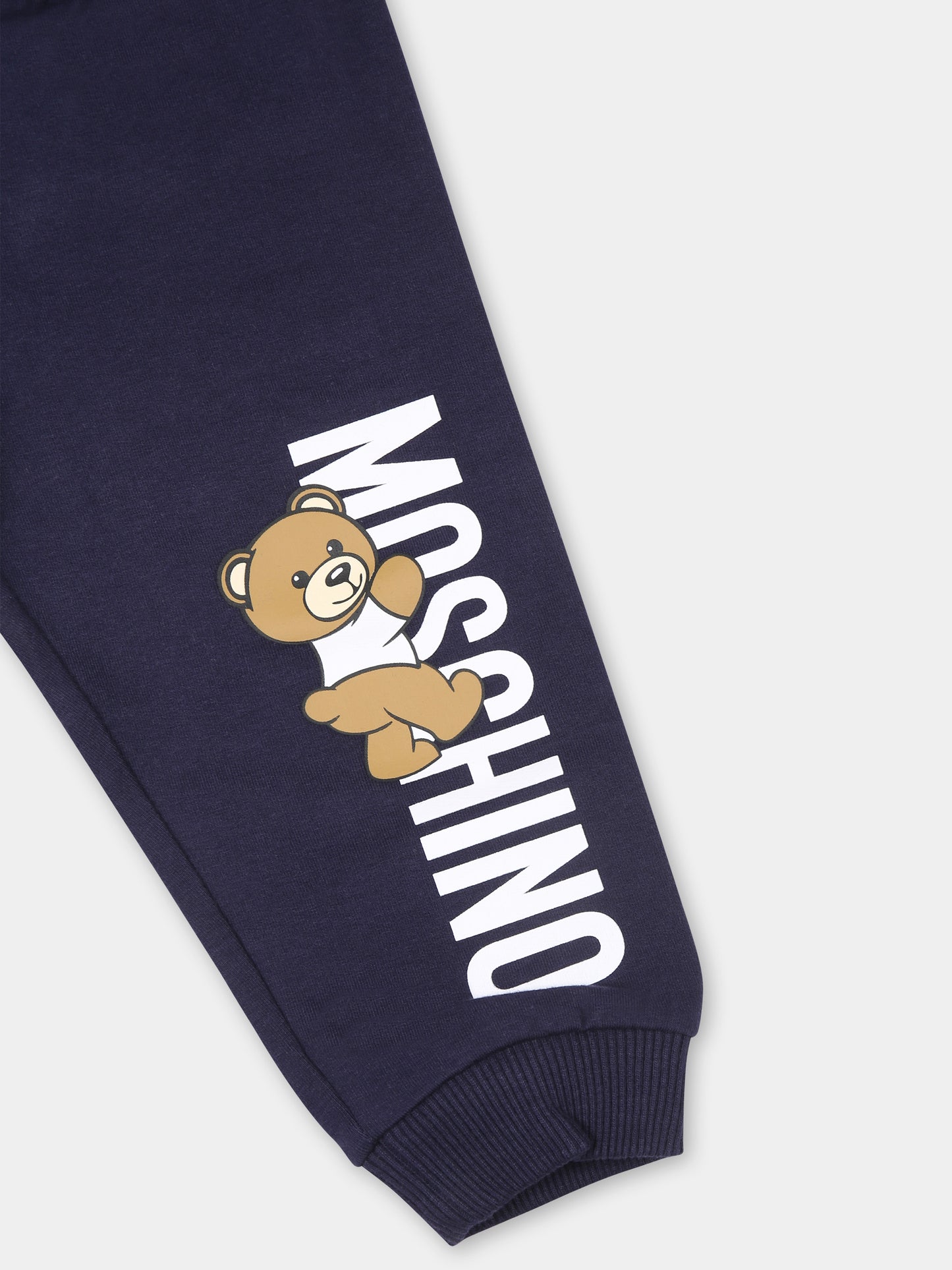 Completo blu per neonato con Teddy Bear,Moschino Kids,MUK04R LDA27 40016