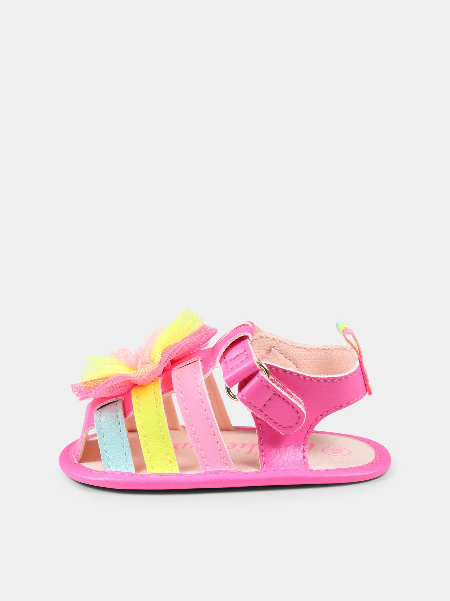 Sandali fucsia per neonata con rouche,Billieblush,U21031 Z41