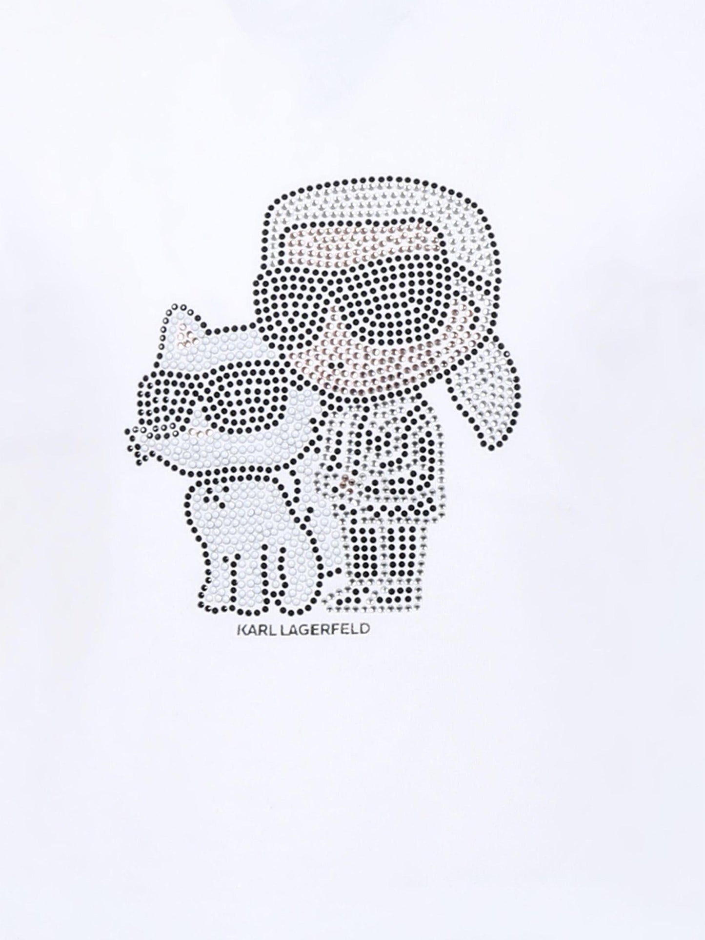 White t-shirt for girl with Choupette