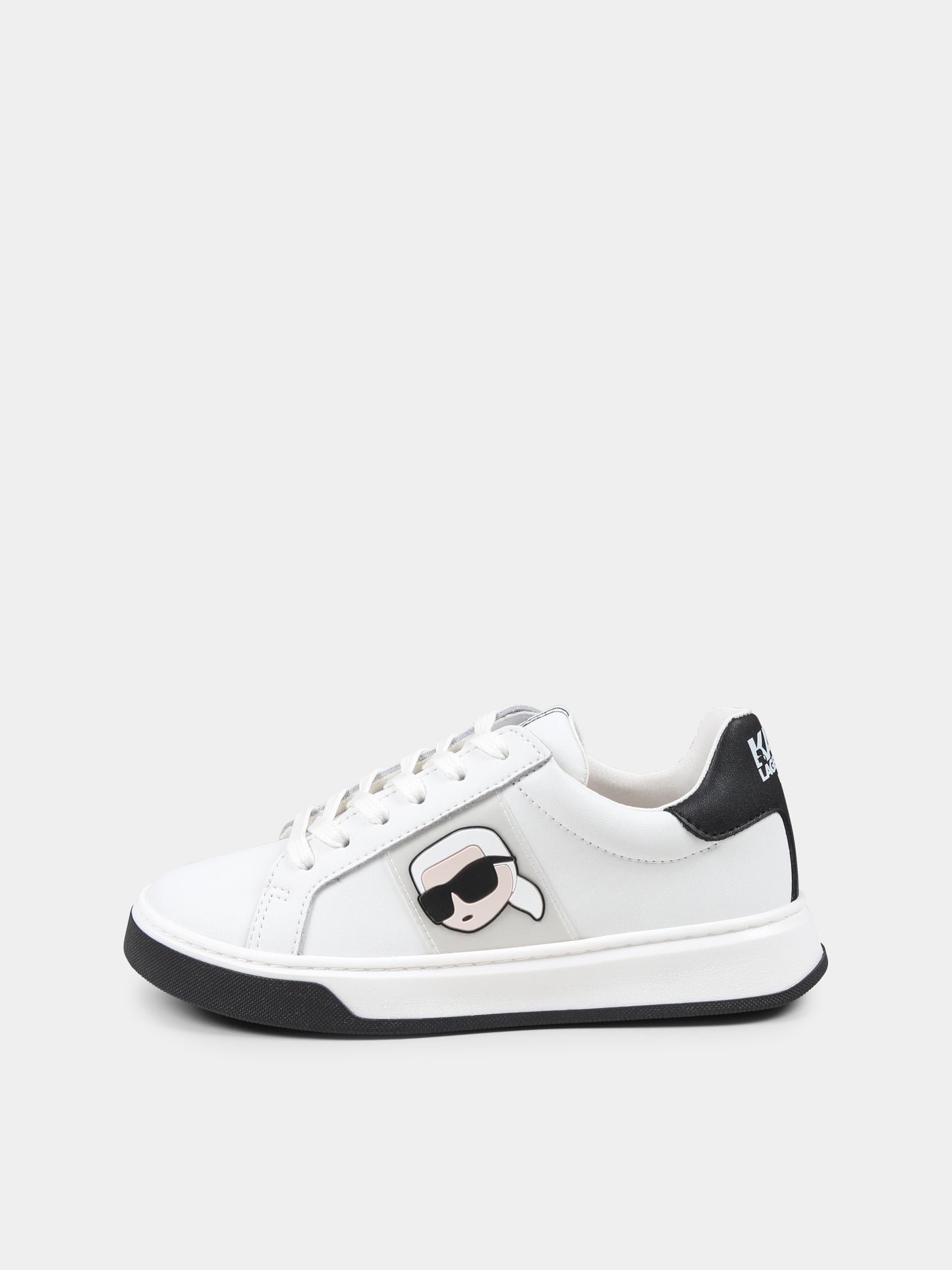 Sneakers bianche per bambini con Karl Lagerfeld,Karl Lagerfeld Kids,Z30380 10P