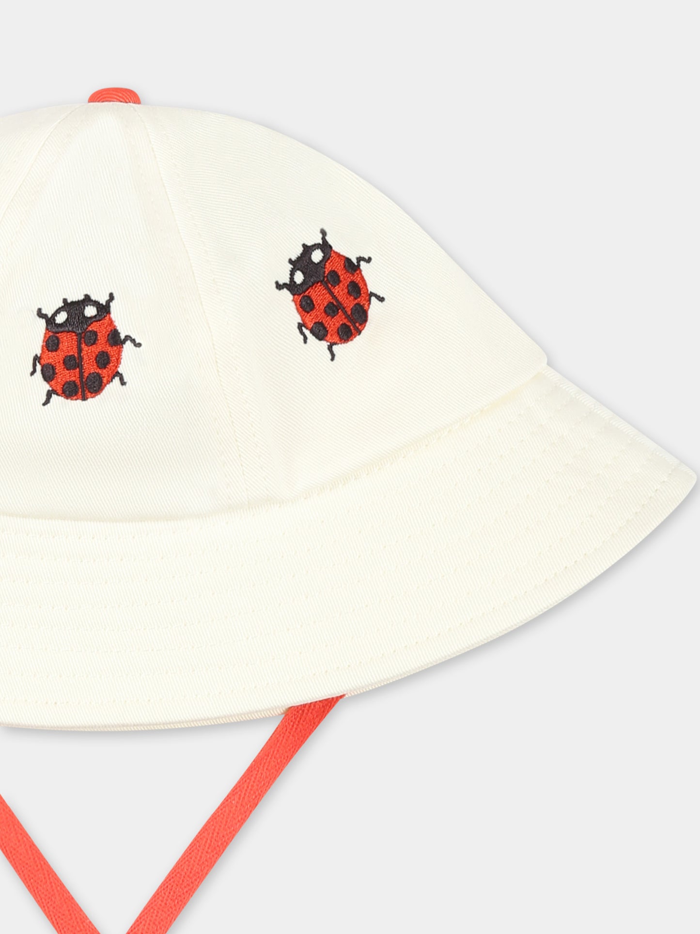 Cloche avorio per neonata con coccinelle,Mini Rodini,2526510211