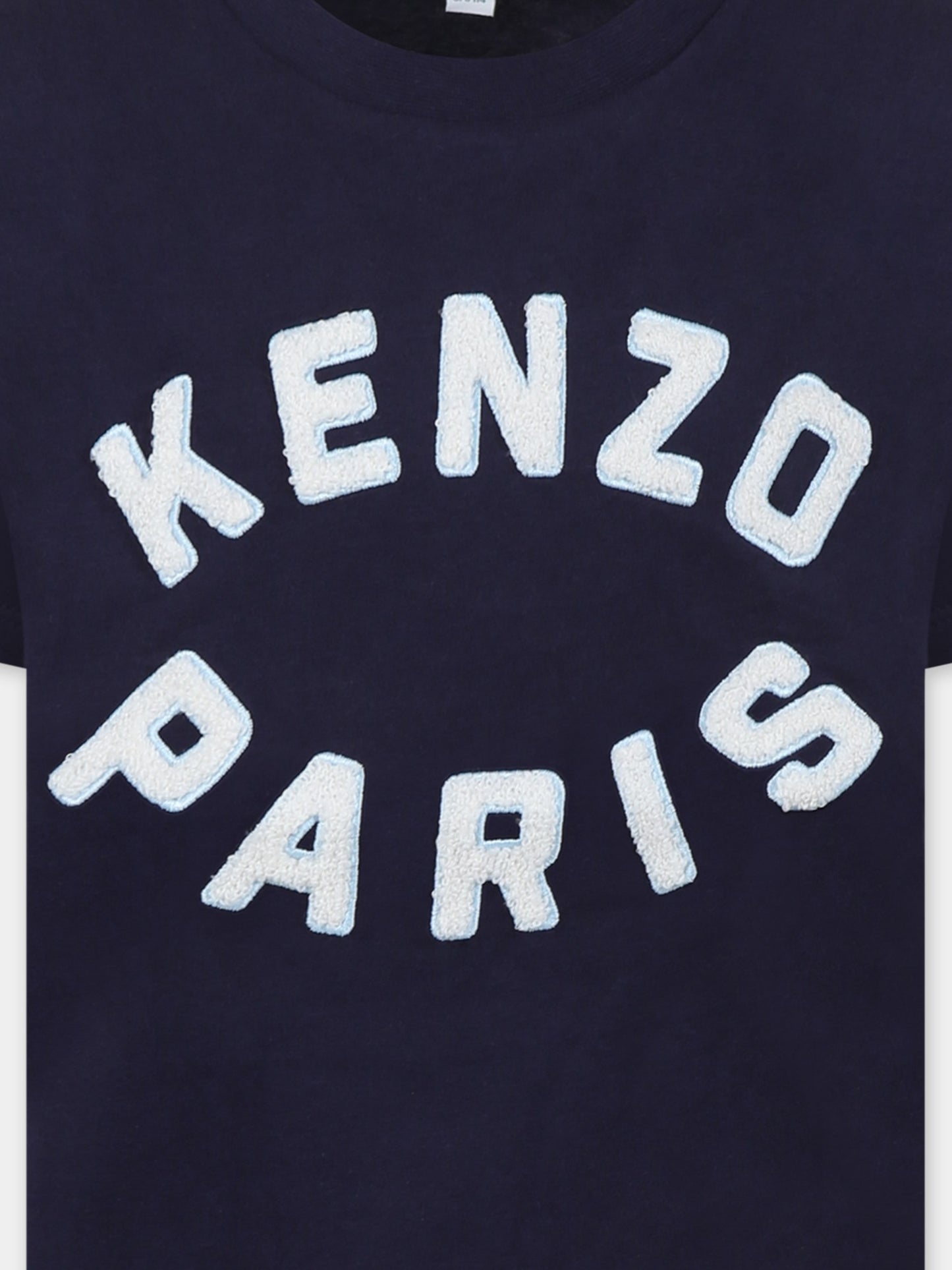 Blue t-shirt for kids with logo