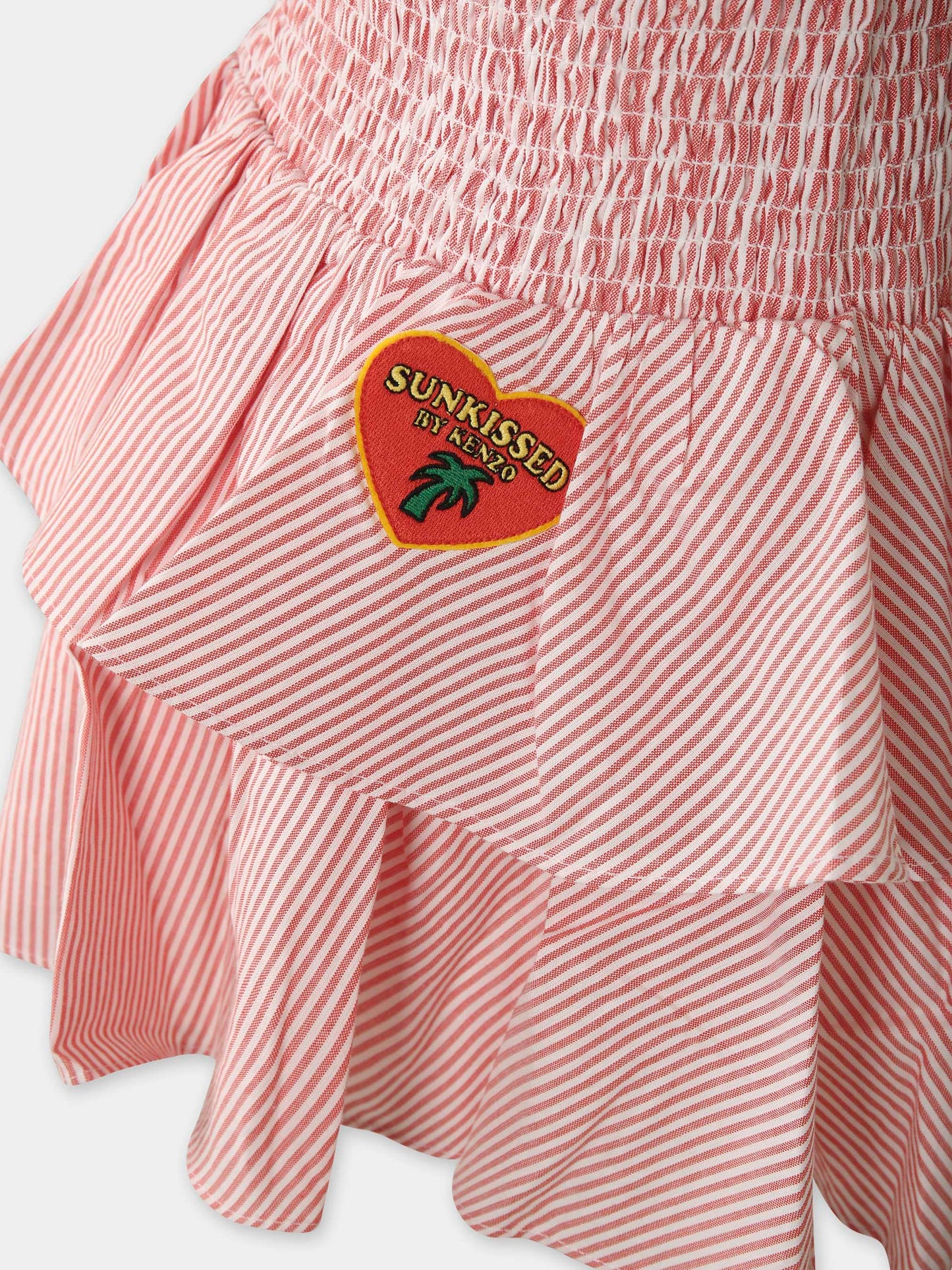 Gonna rossa per bambina con cuore,Kenzo Kids,K60996 997