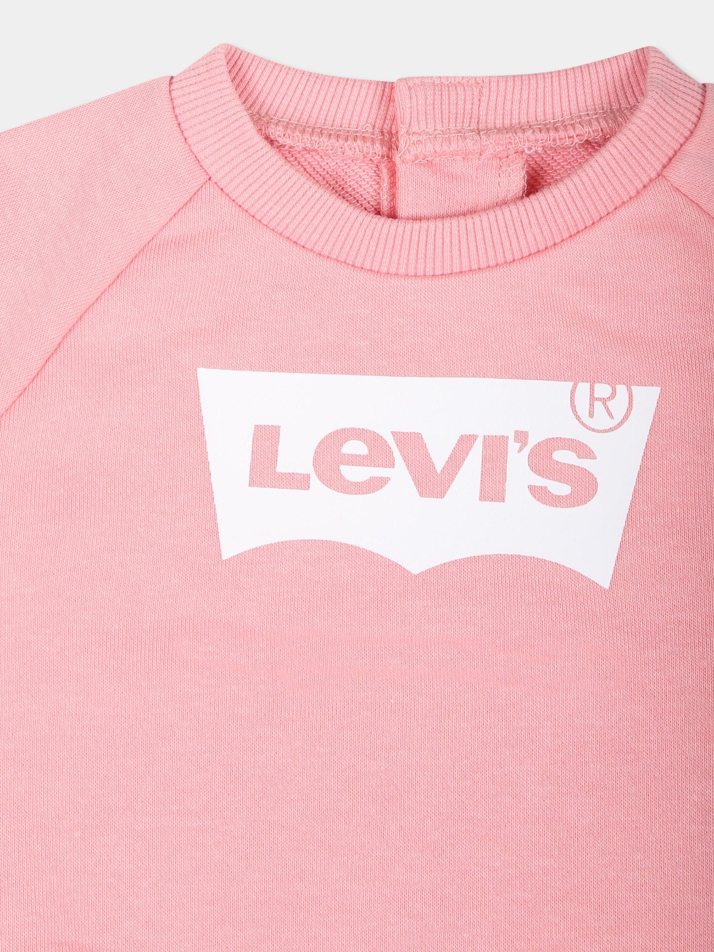 Felpa rosa per neonata con logo,Levi's Kids,23WMLK1E6660 AFT