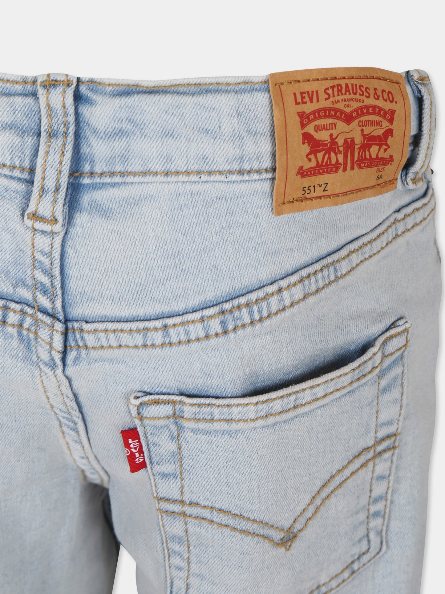 Jeans 551Z blu per bambino con logo,Levi's Kids,24SLK8ED512 L89