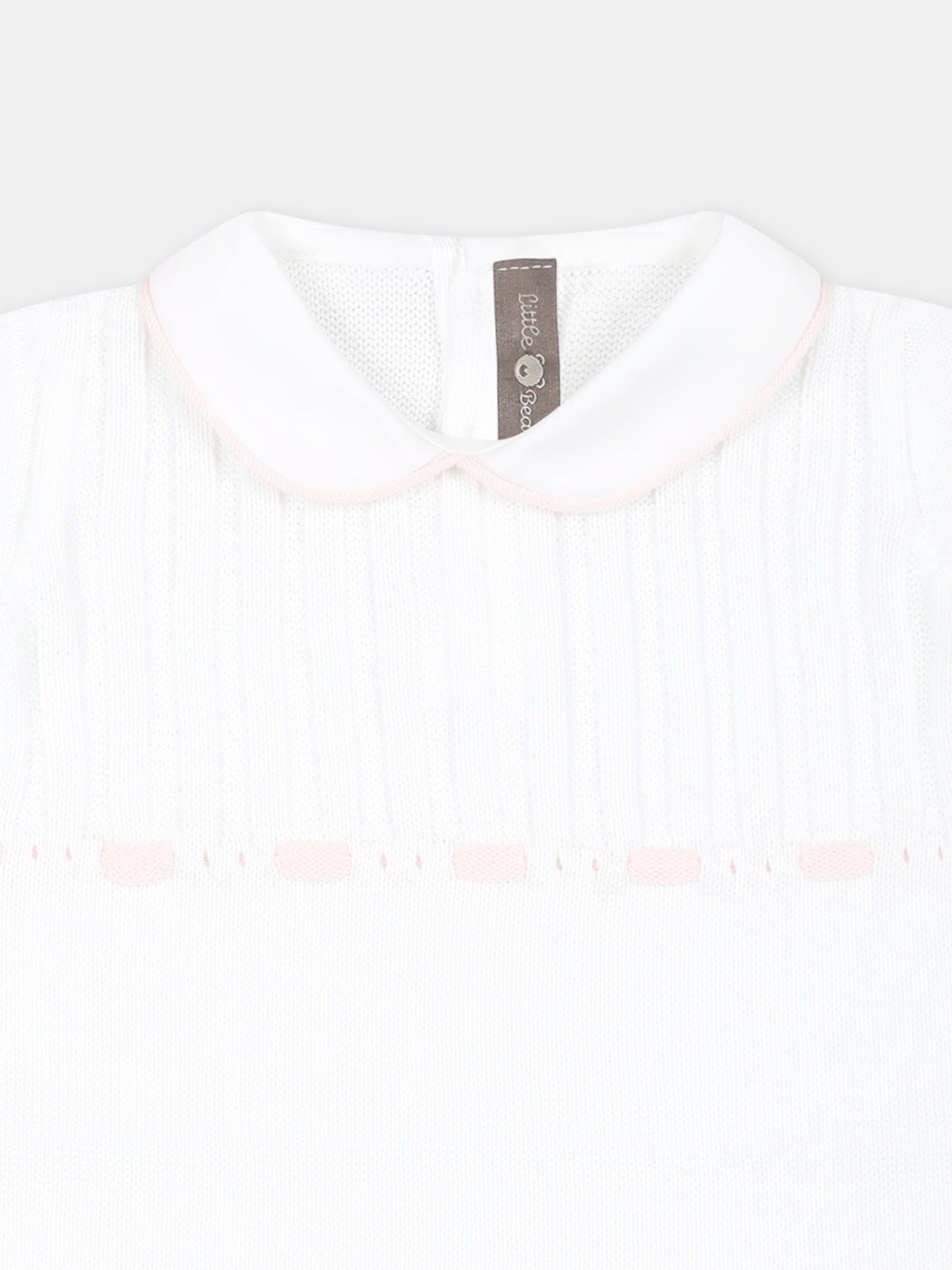 White romper for baby girl