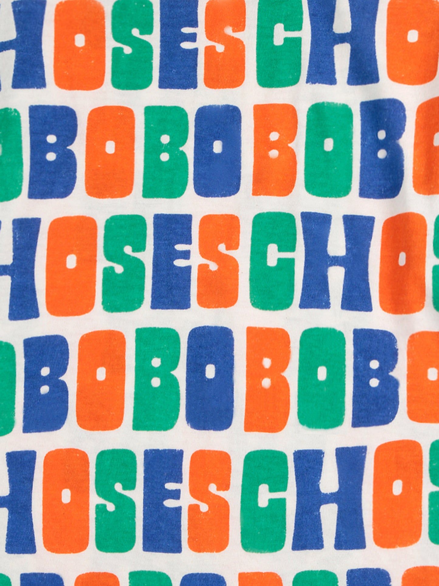 T-shirt multicolor per bambini con logo all over,Bobo Choses,B125AC123